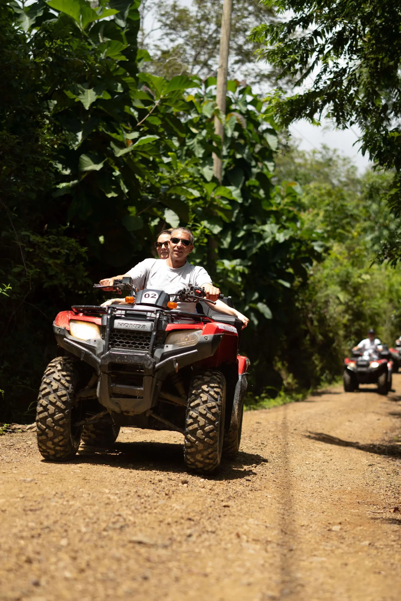 ATV tour on a jungle trail near Nosara, Costa Rica
