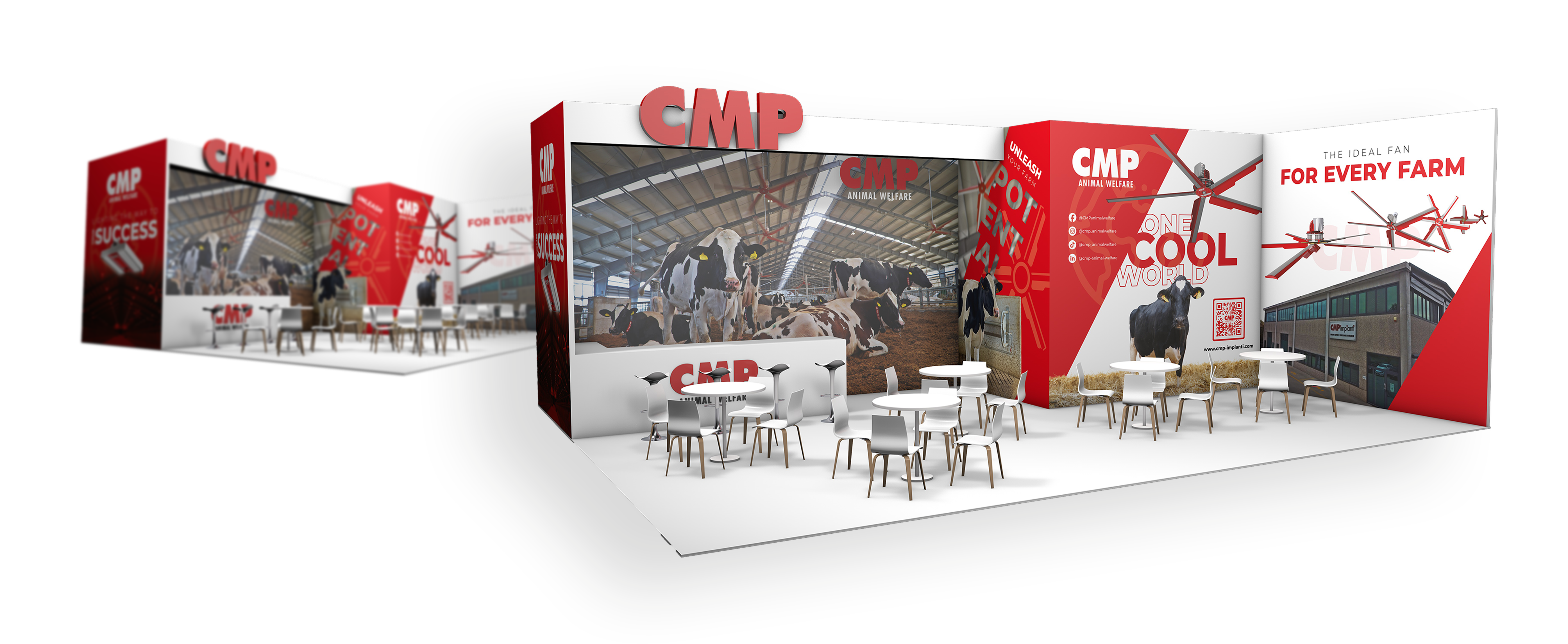 Dettaglio del progetto di stand CMP
