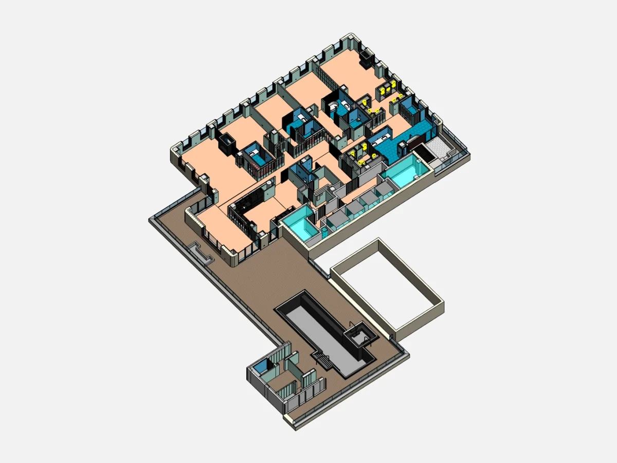 Interior coordination model of a Central Park South penthouse