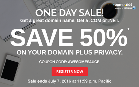50% OFF Domain Registration From Domain.com, Whois privacy FREE