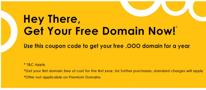 Get FREE .ooo Domain For First Year