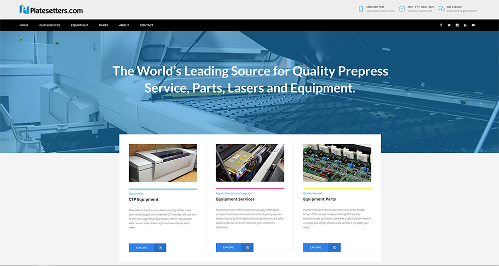 platesetters - Dependable Source for CTP Equipment Repair & Sales
