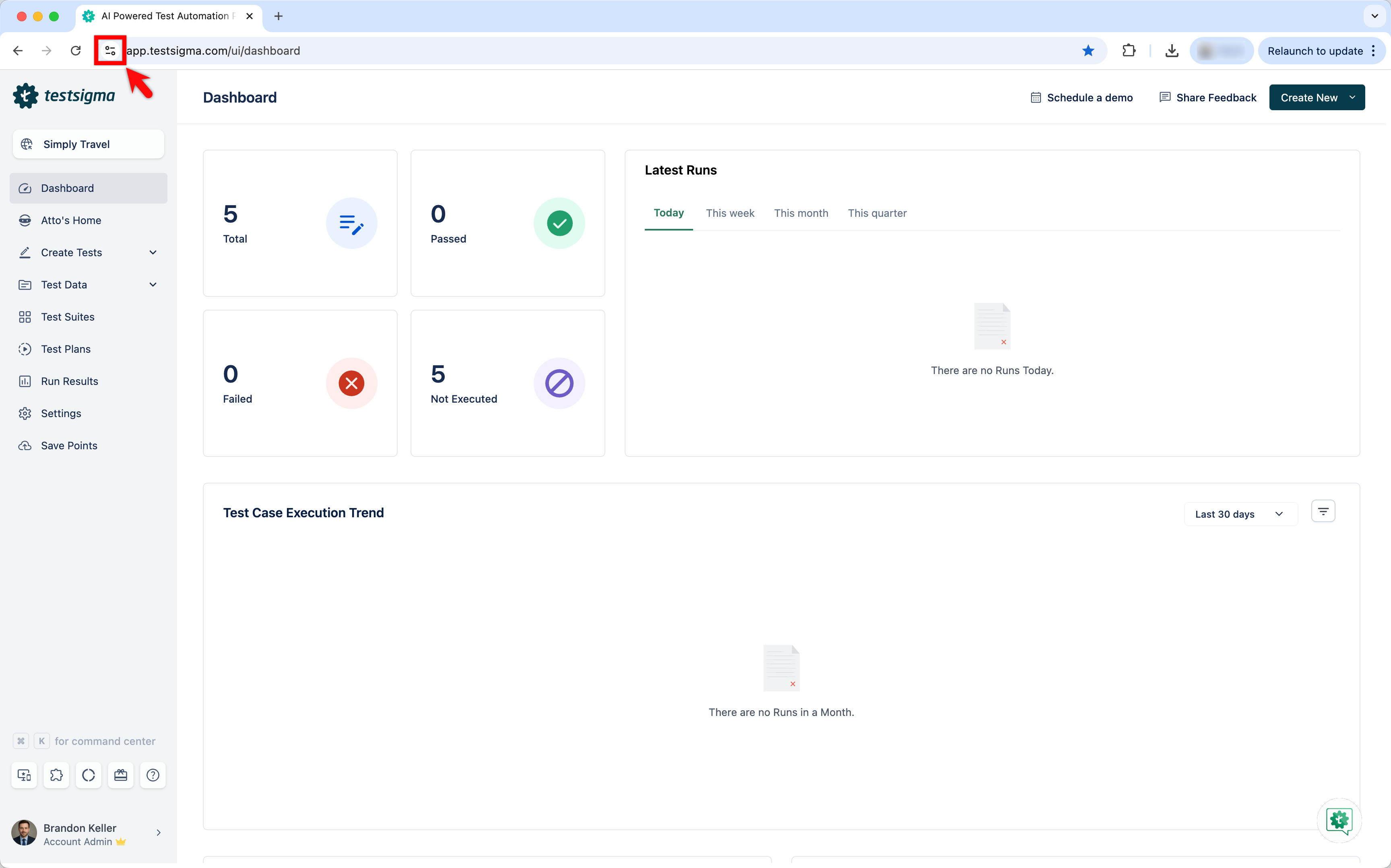 Site Information icon