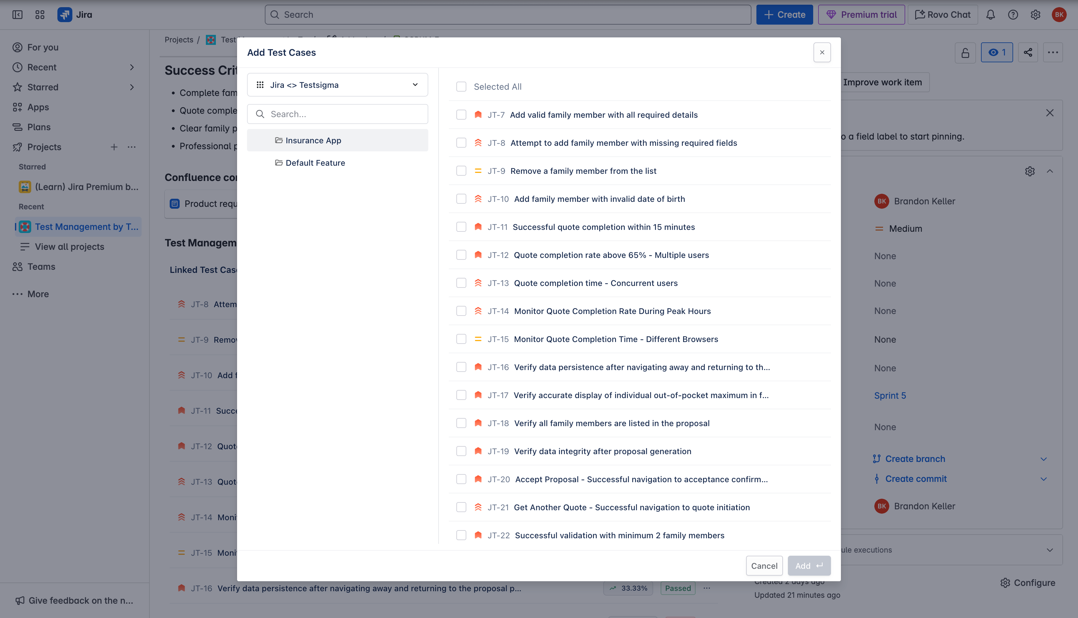 Available Tests