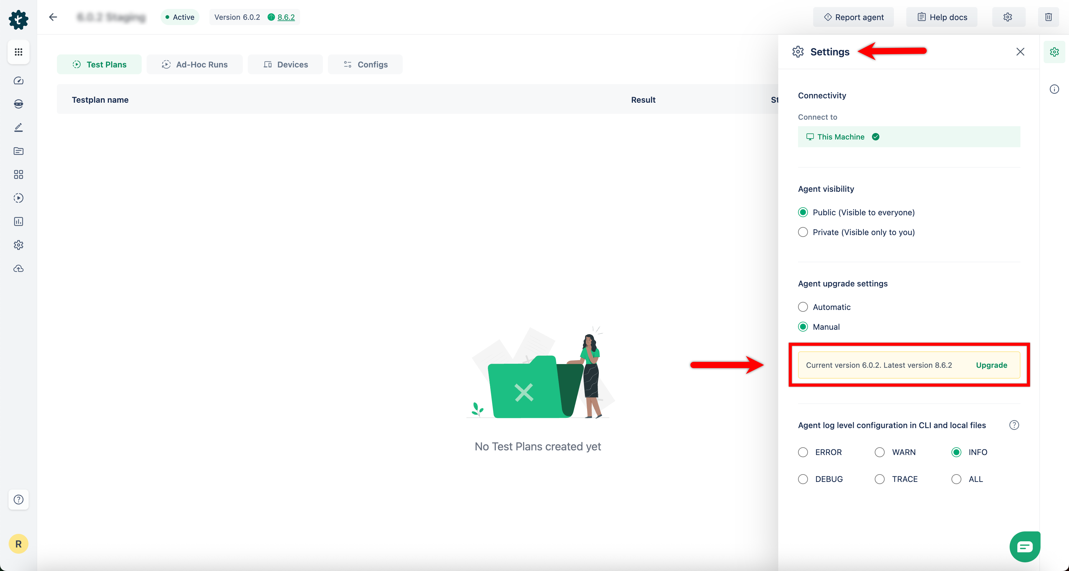 Current version & Latest version