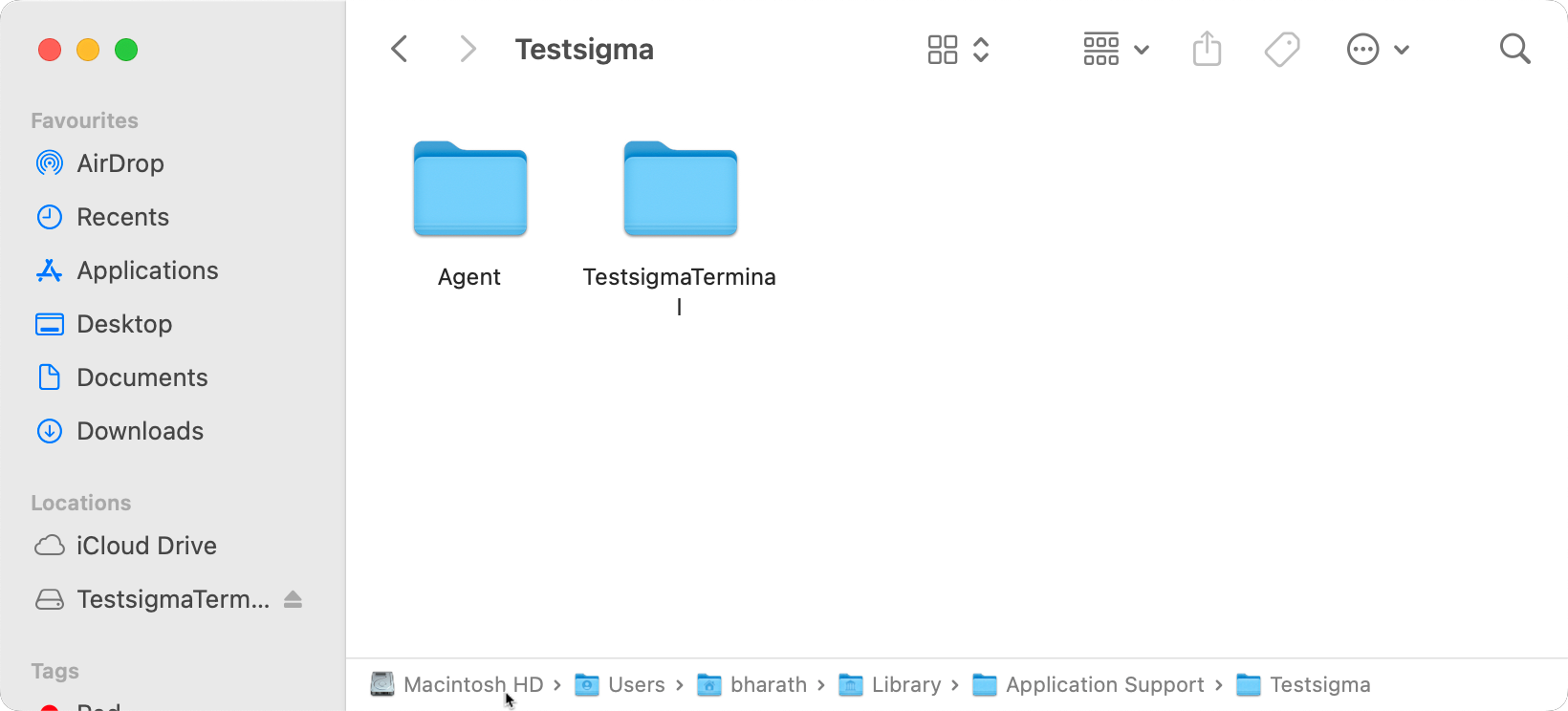 Delete Folders in Testsigma