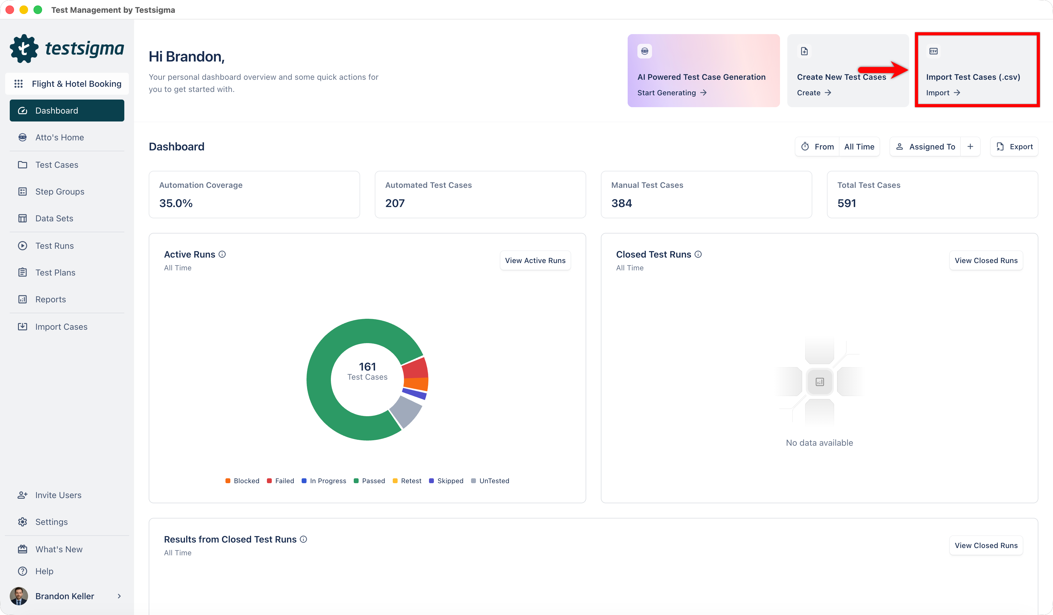 Import from Quick Actions