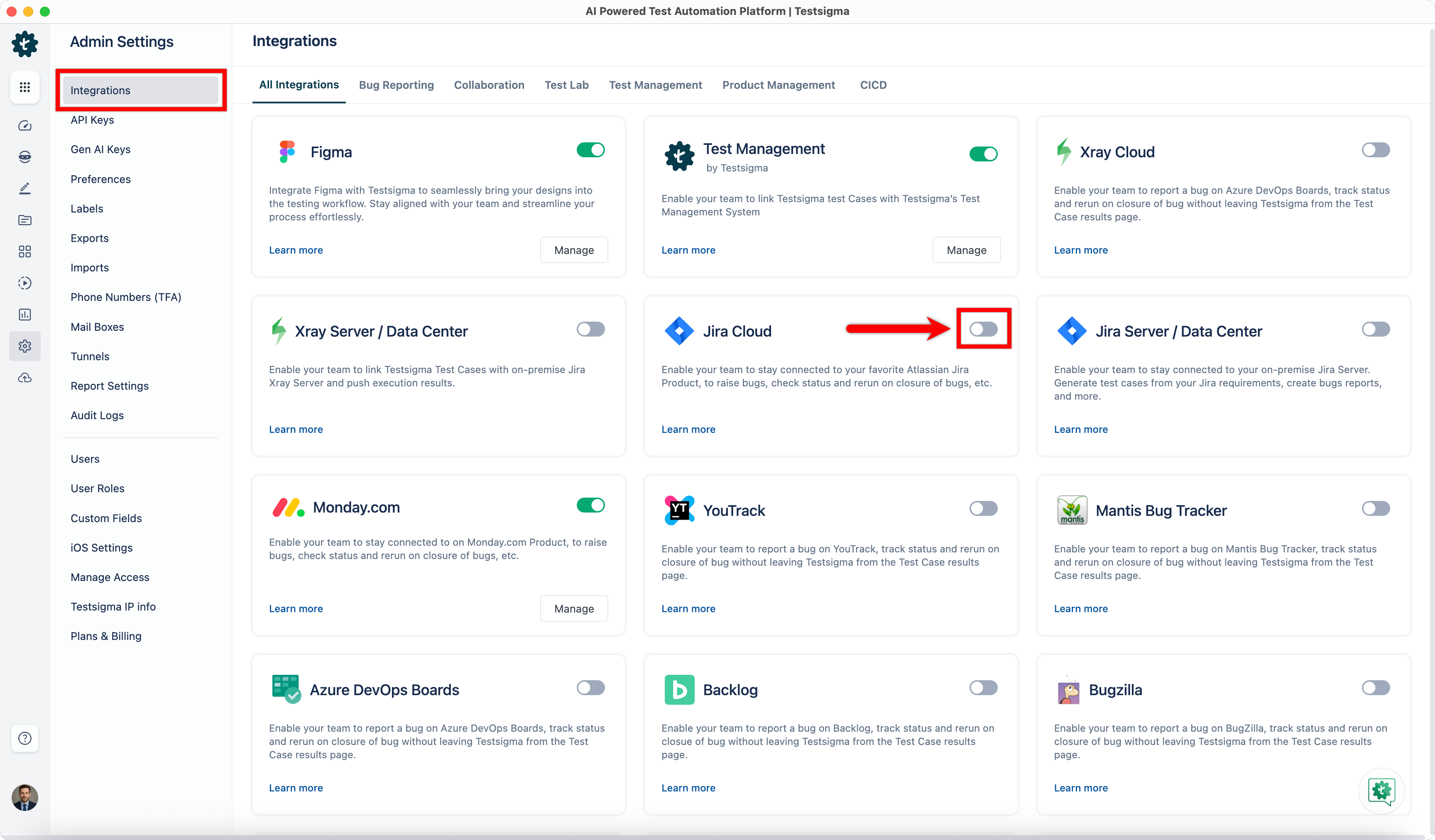 Jira Toggle