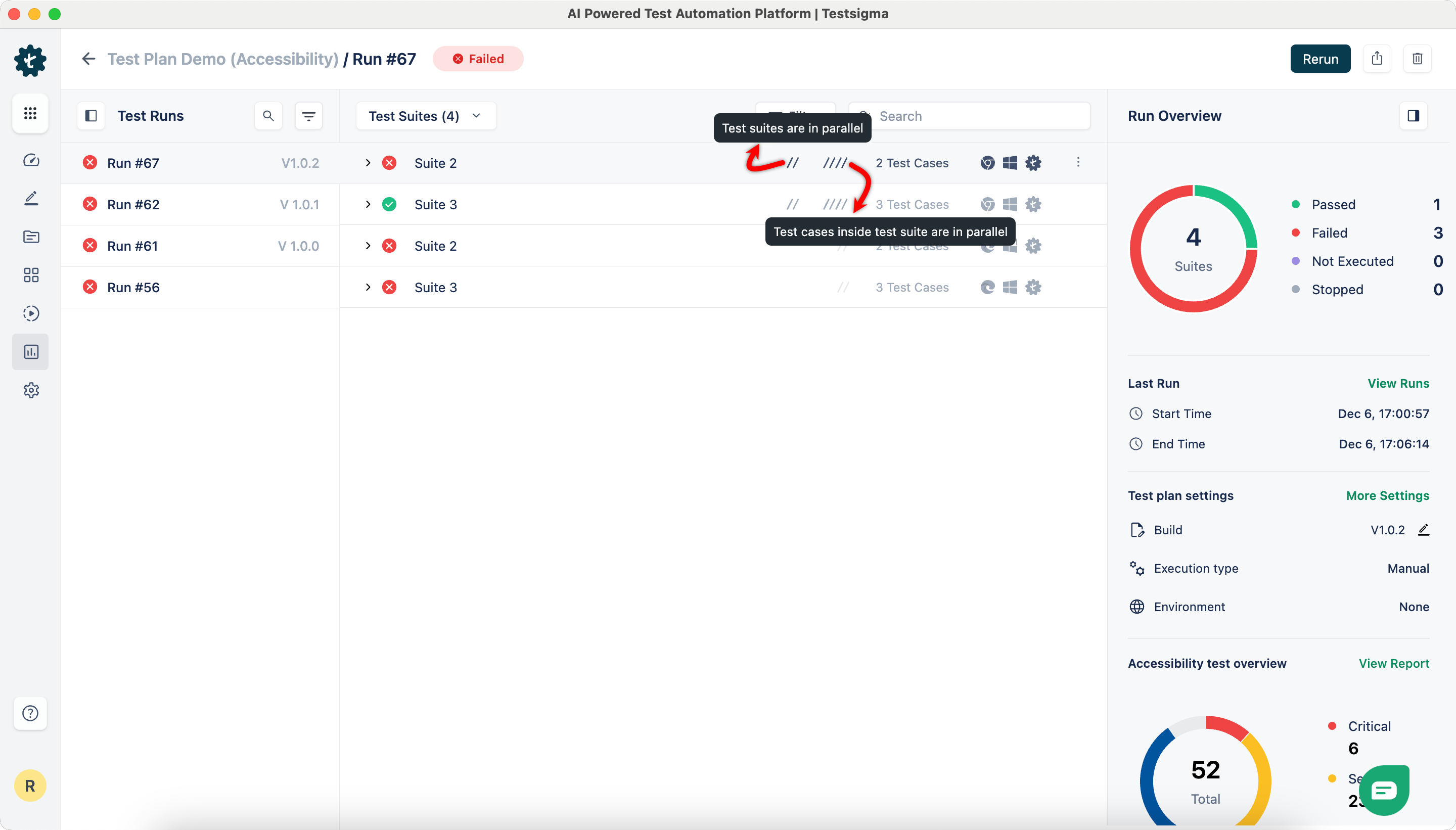 Parallel Settings Indicators