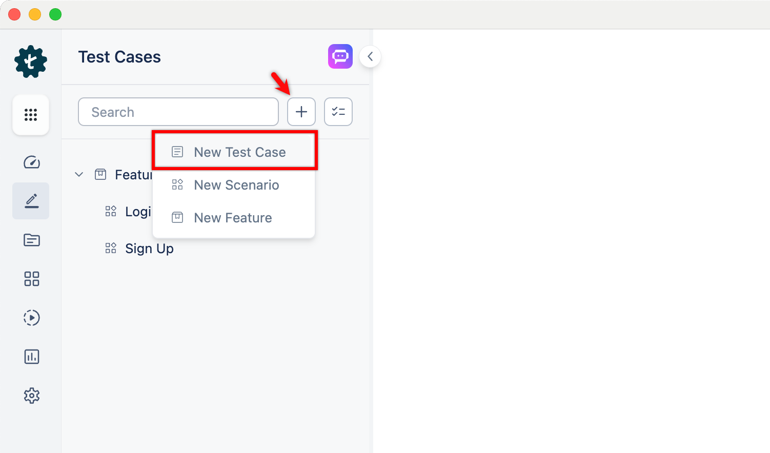 Record Search Bar Test Case