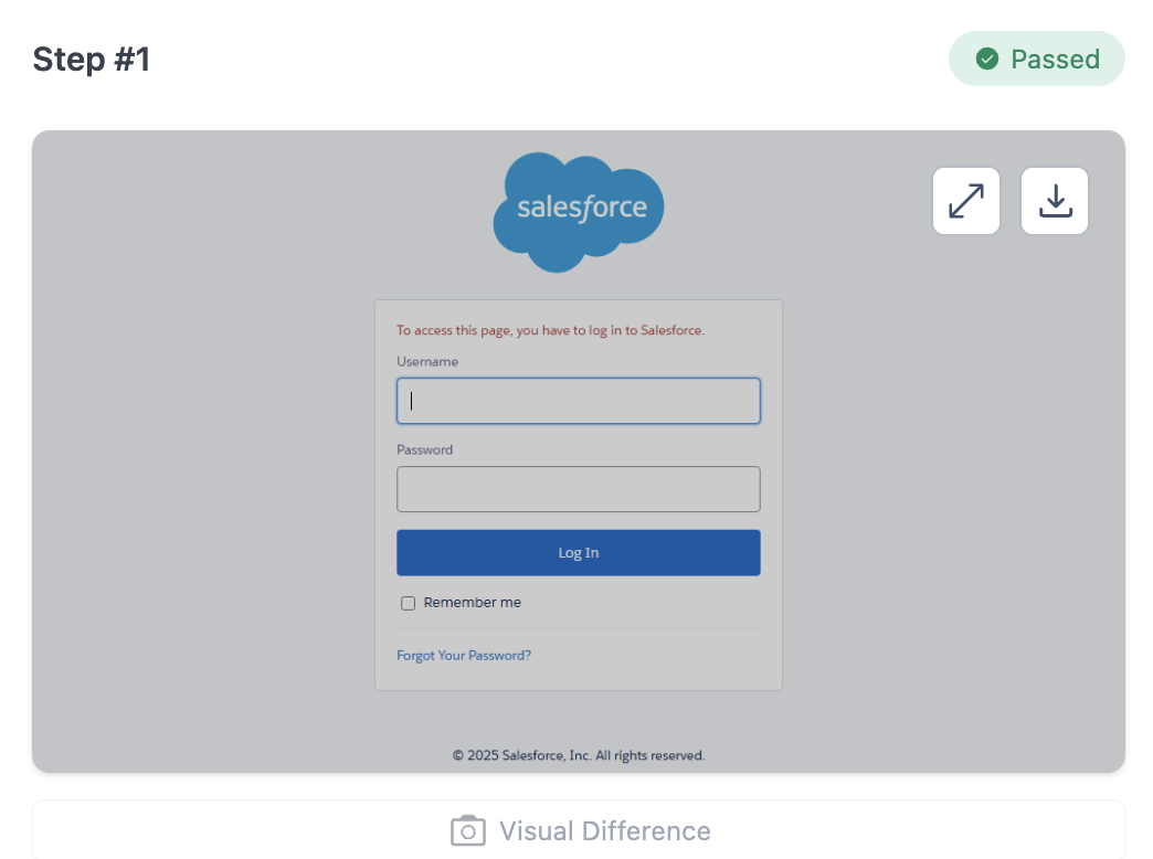 Salesforce Execution Fails on Labs error banner