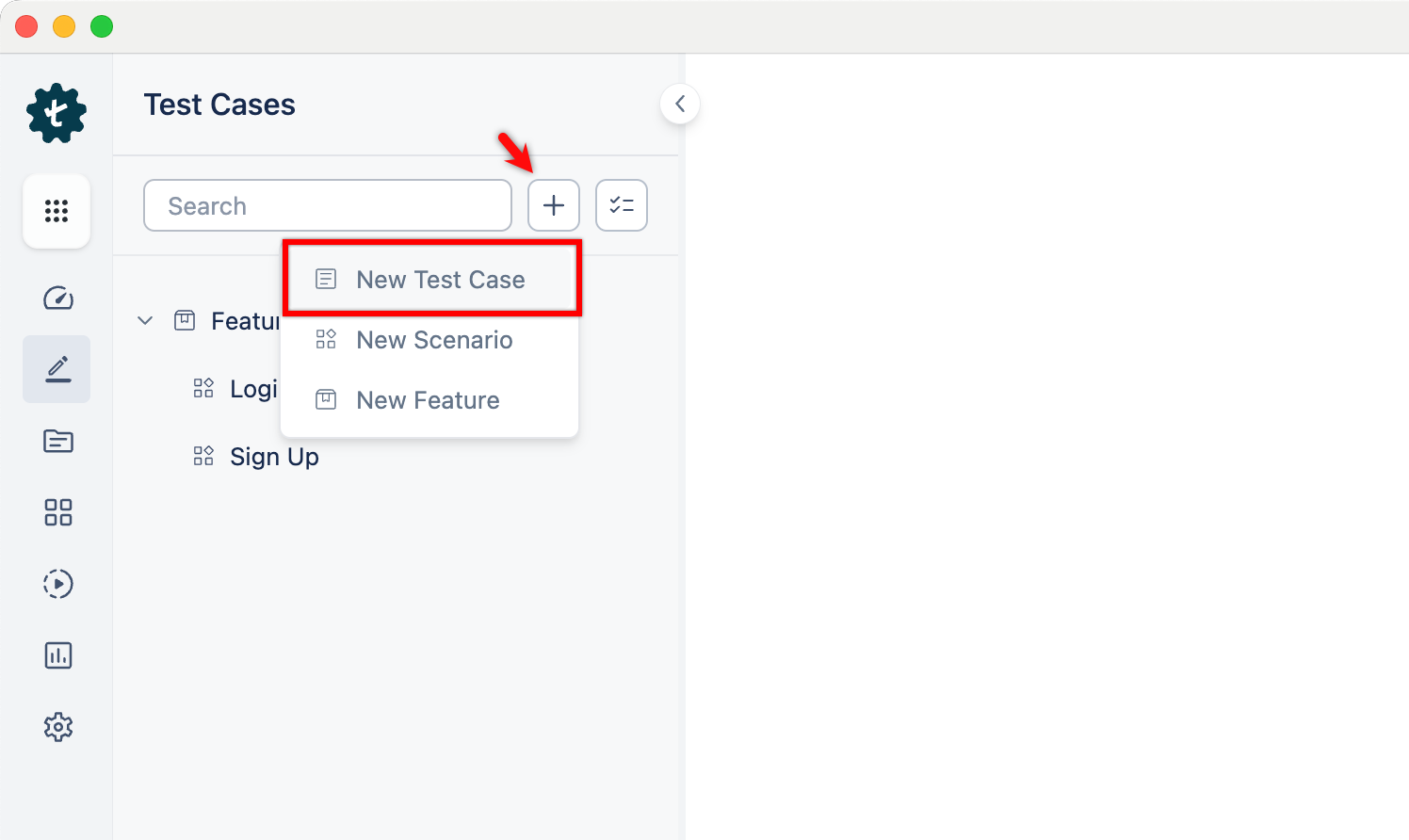Search Bar Test Case Selection