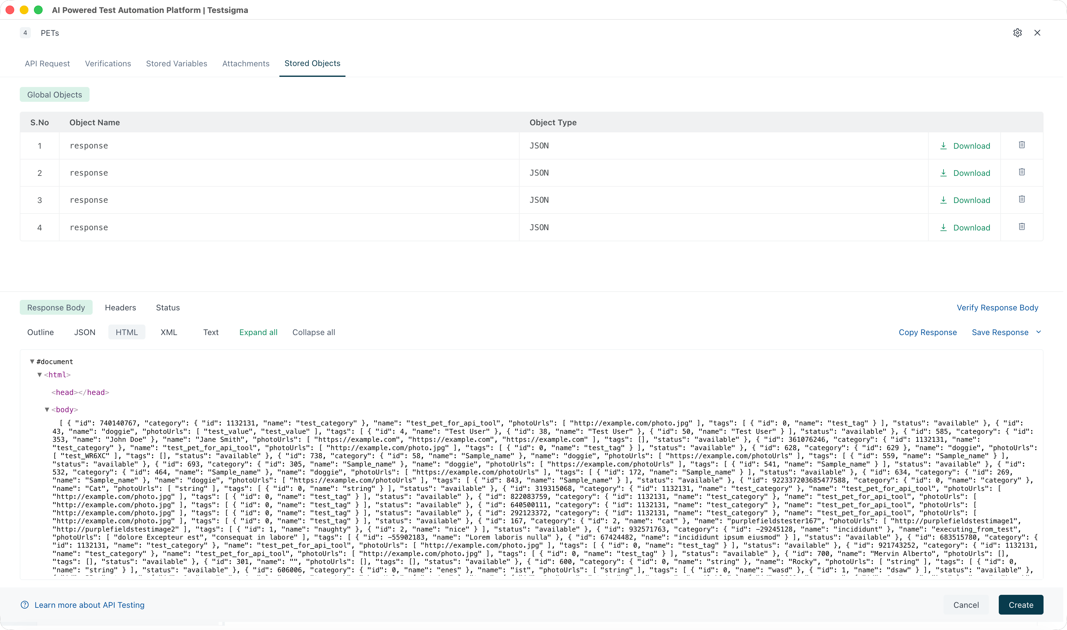Store Variables