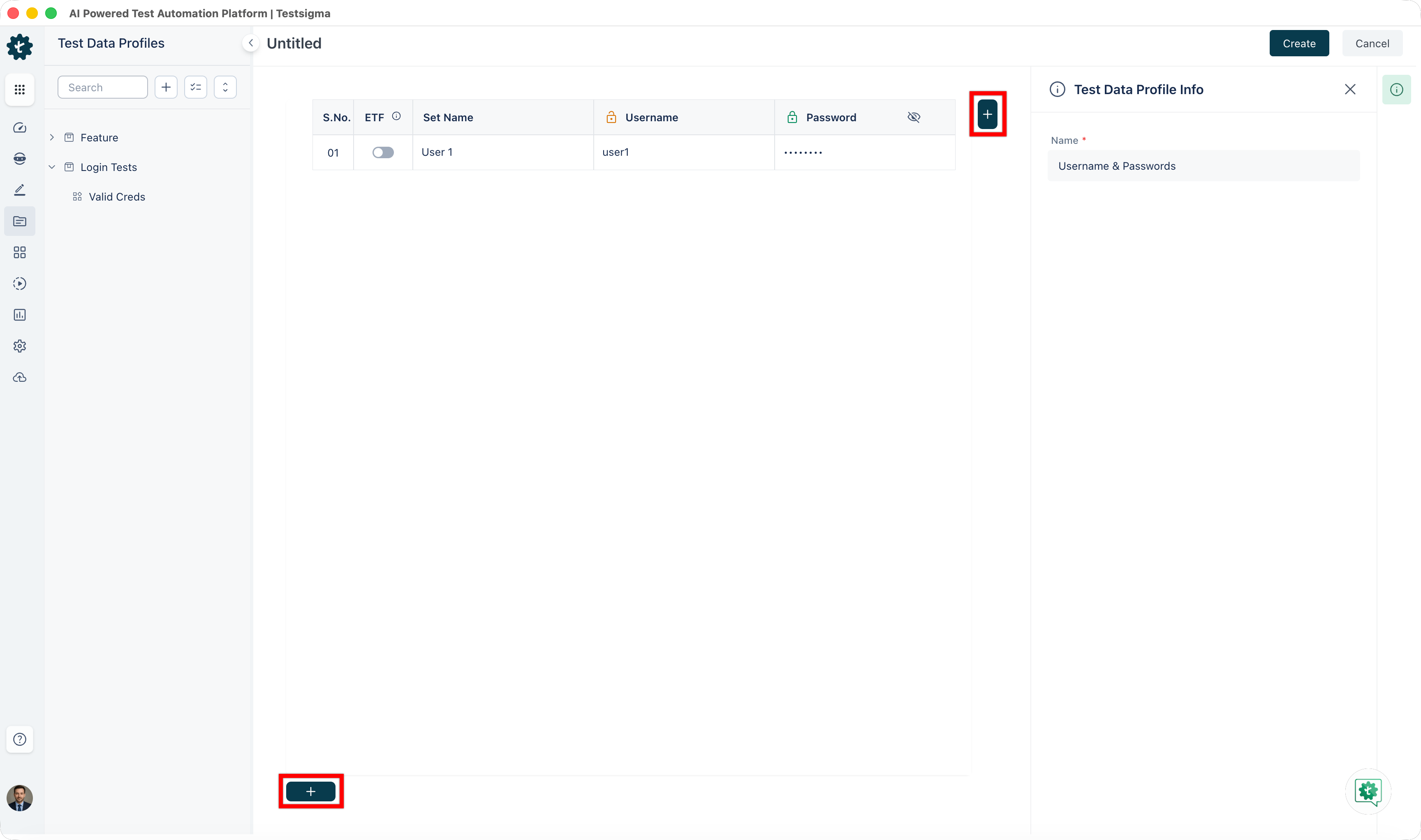 add rows and column in tdp
