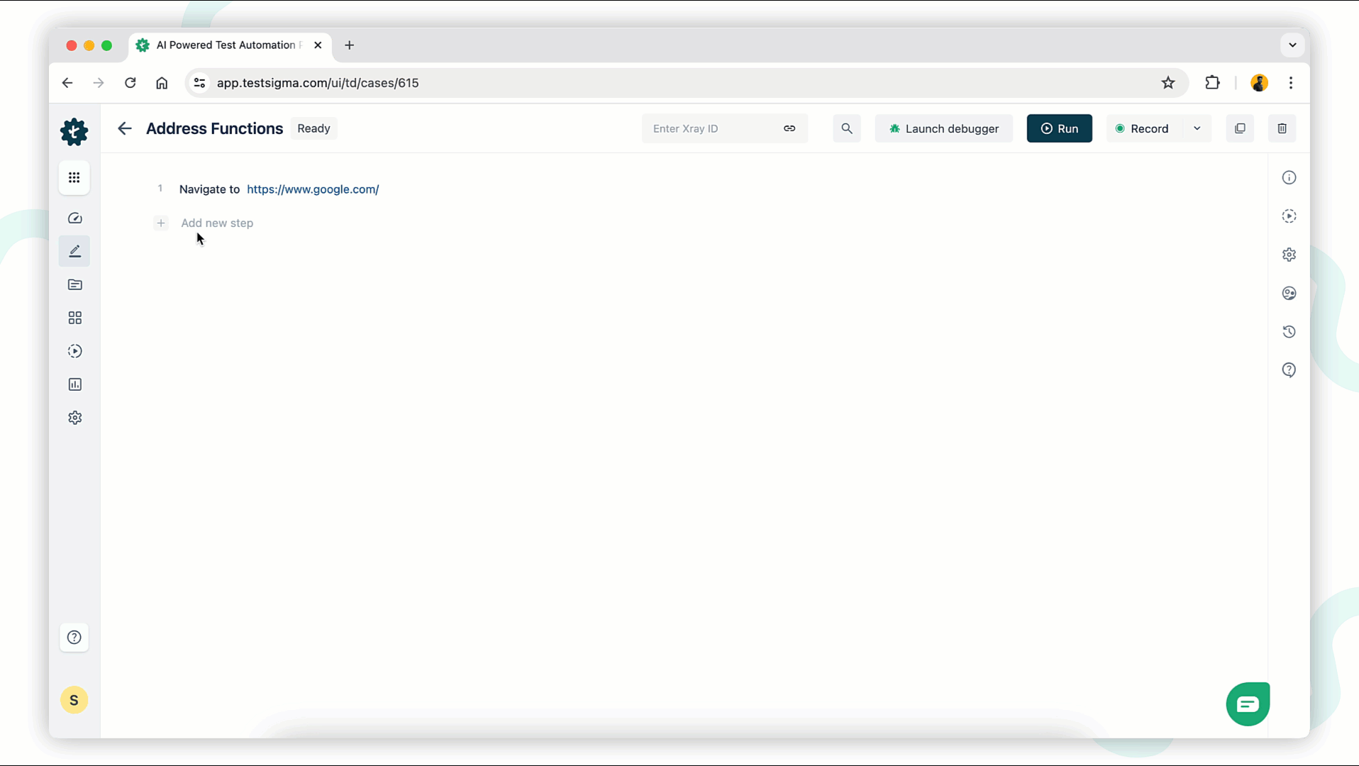 select address function type from data generators