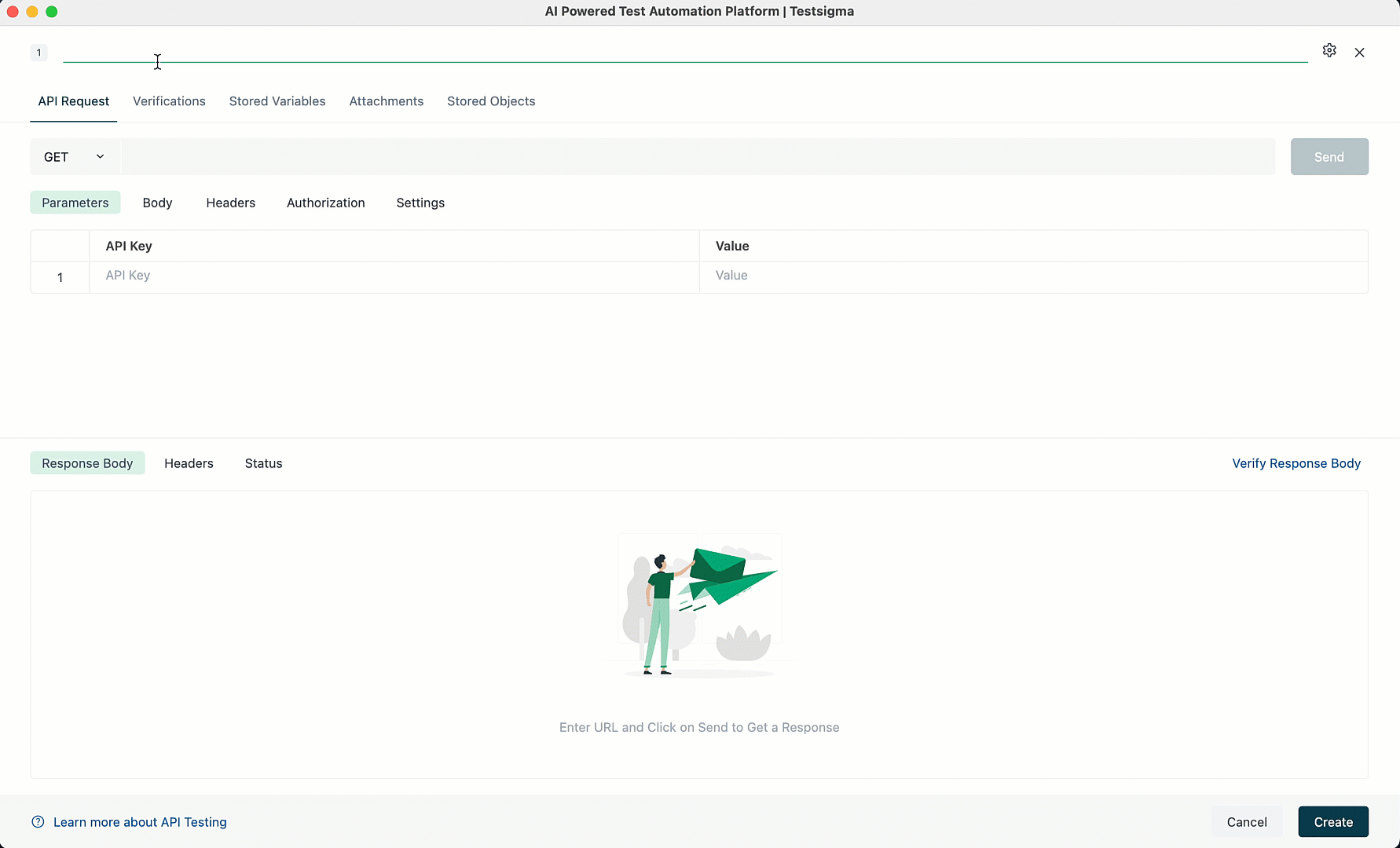 Configure Rest API test step