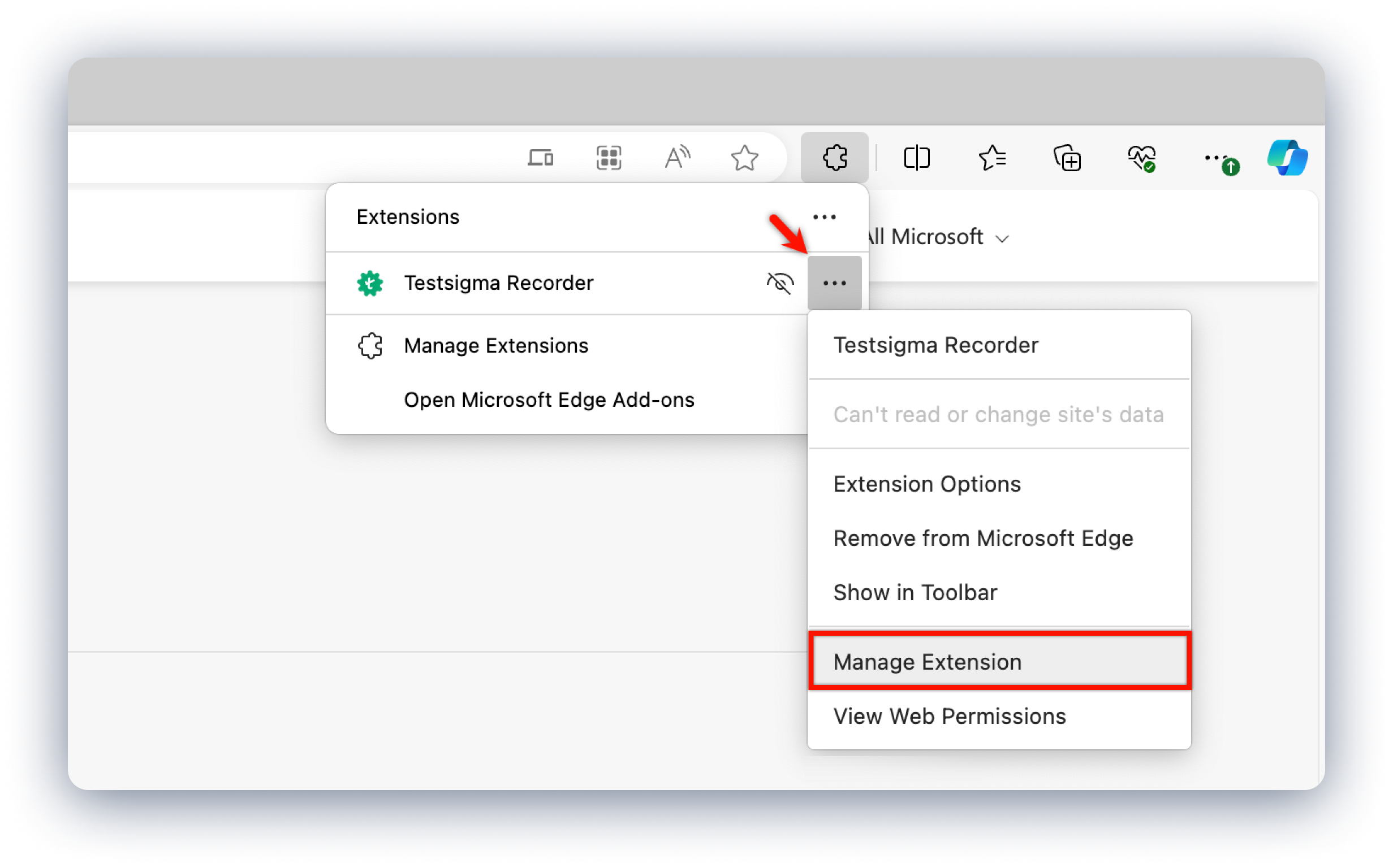 Manage Extension