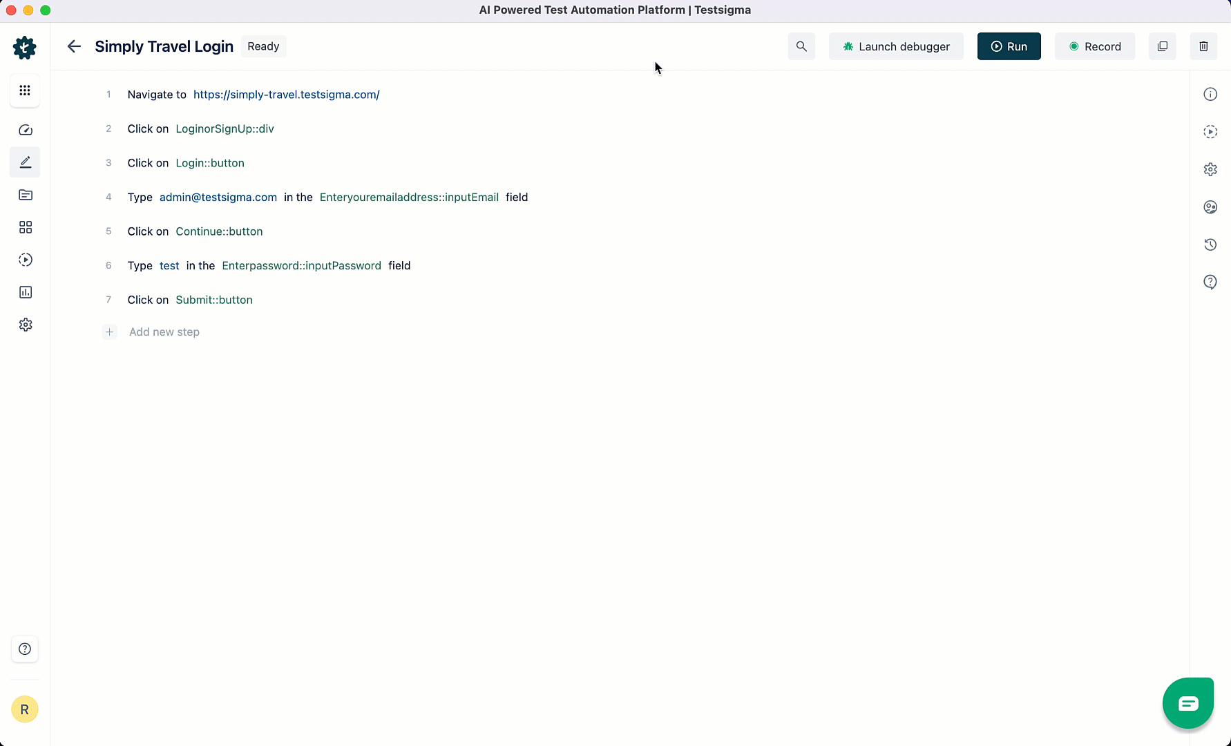 Headless Test in Test Case