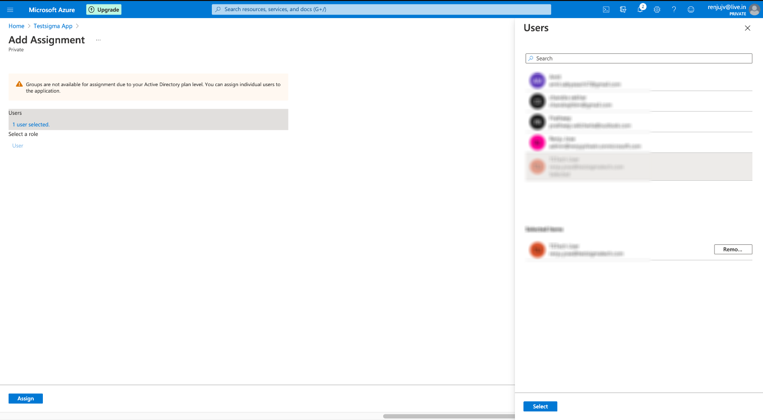 SSO enabled users for login