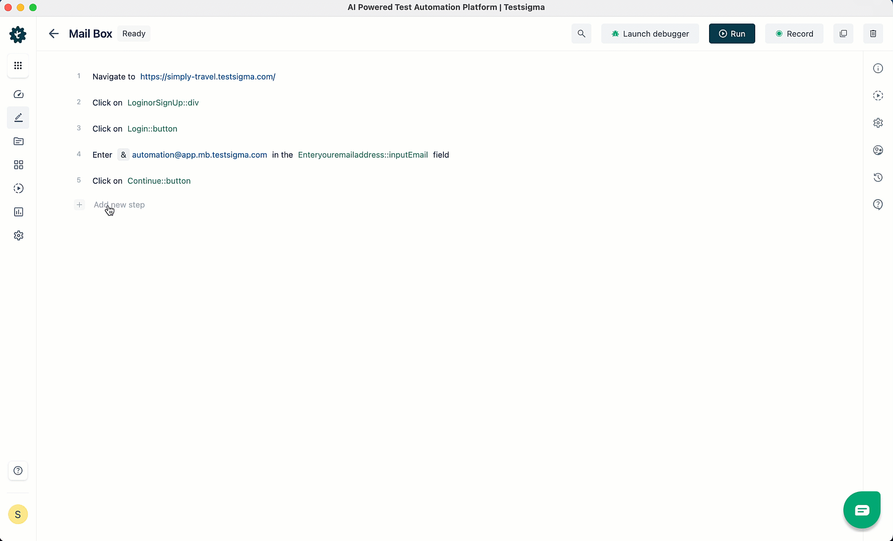 Store Data as a Runtime Variable from Mail Box
