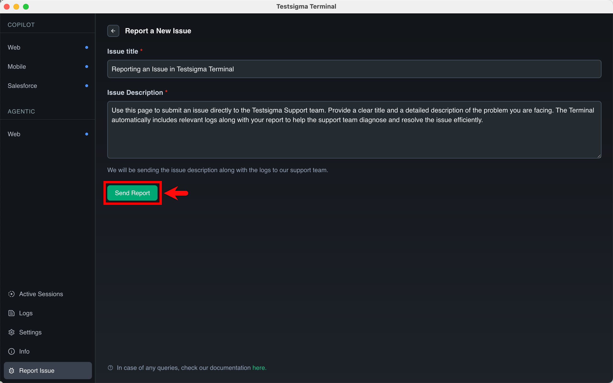 Title and description