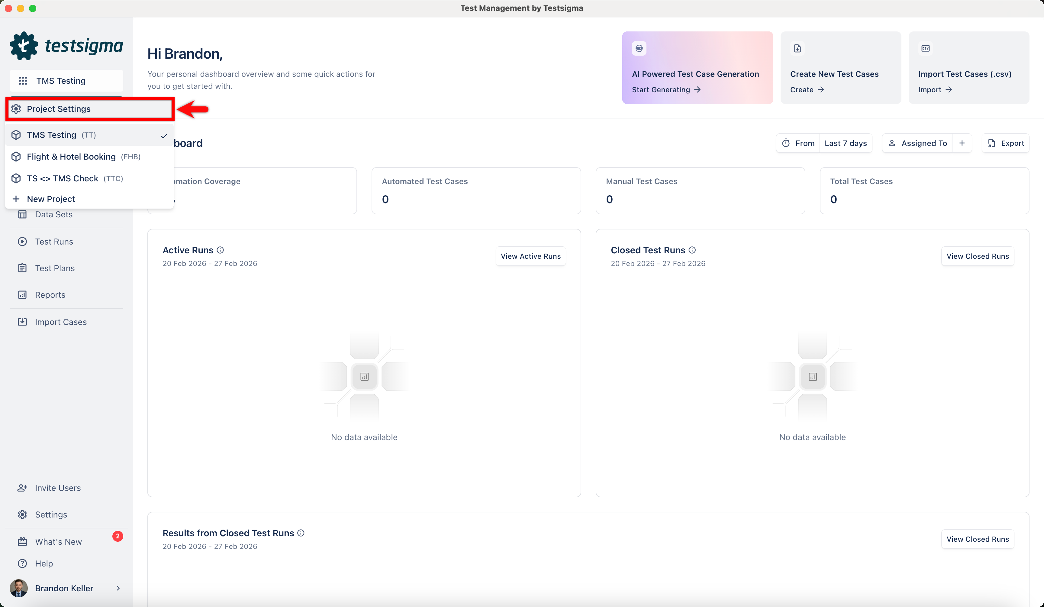 Project Settings