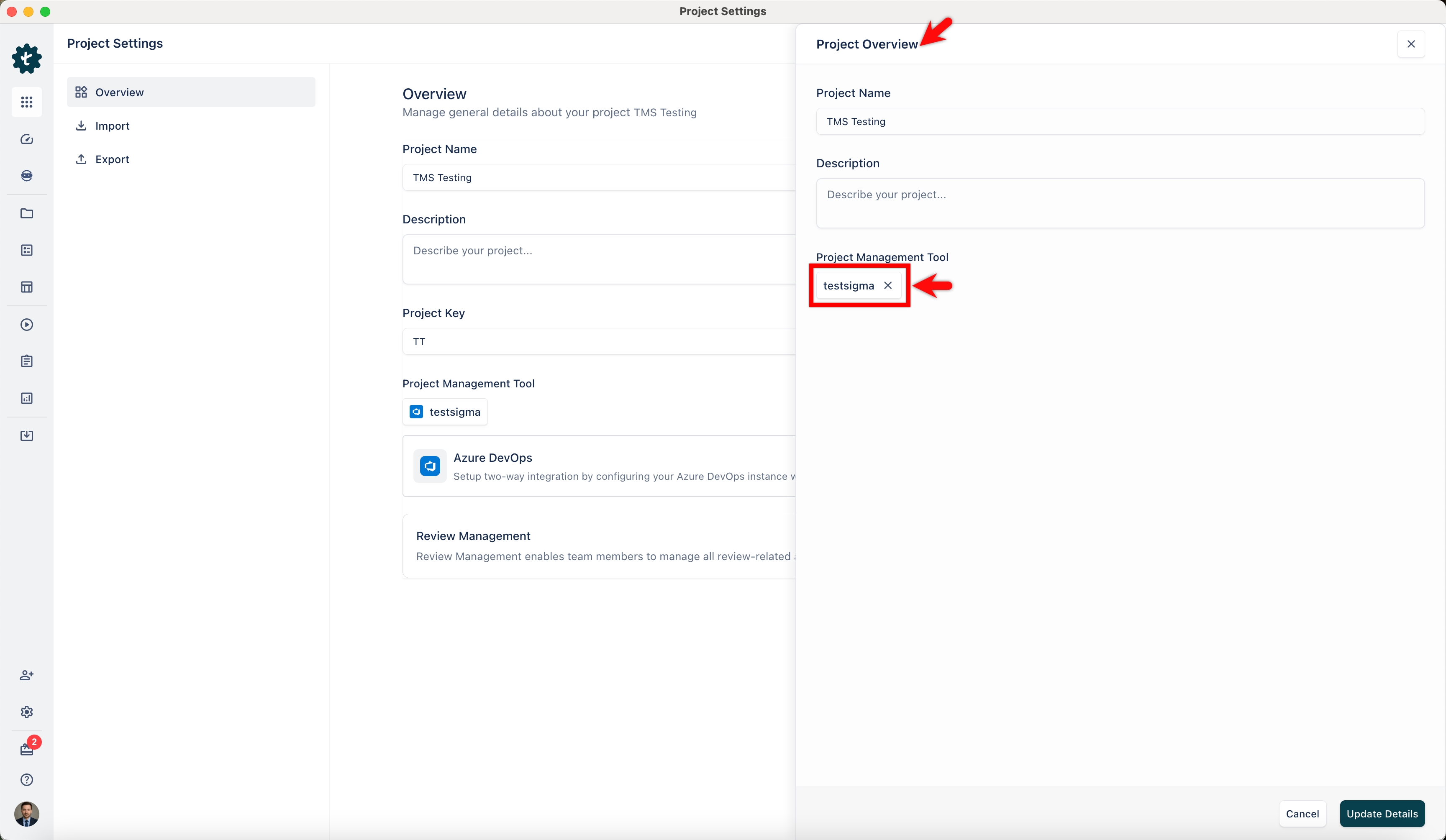 Project Settings