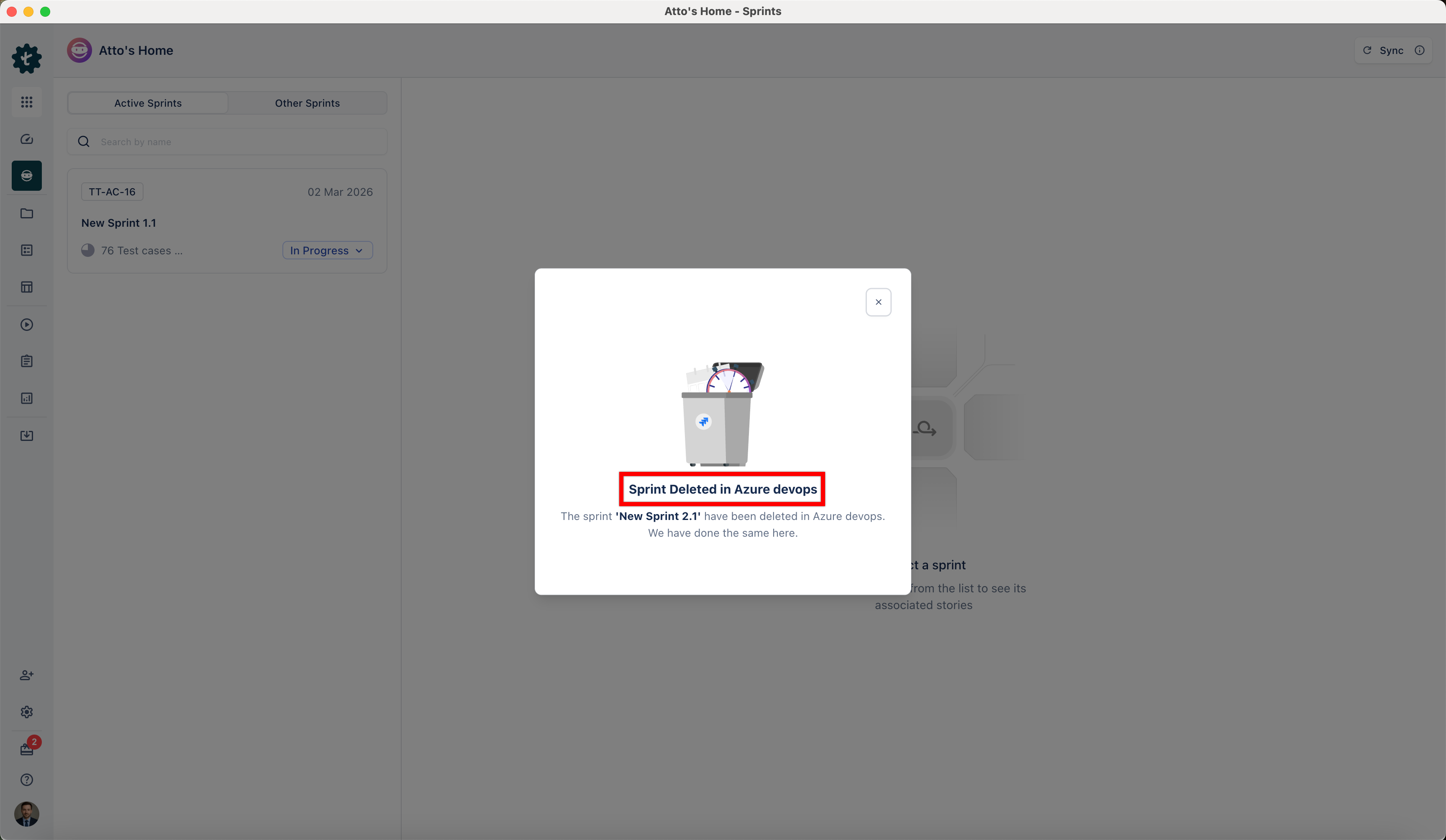 Sprint Deletion