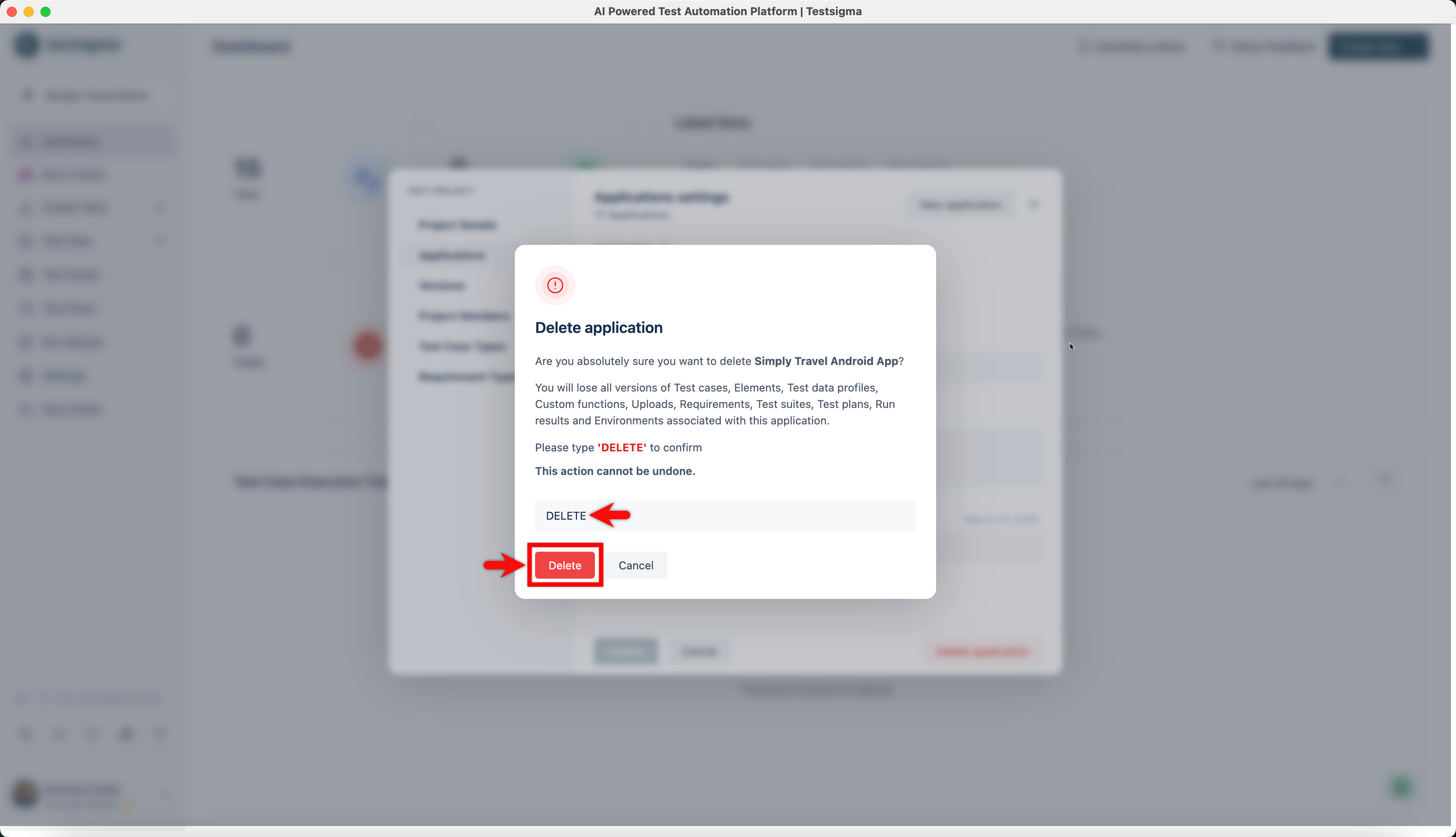 Confirm Deletion