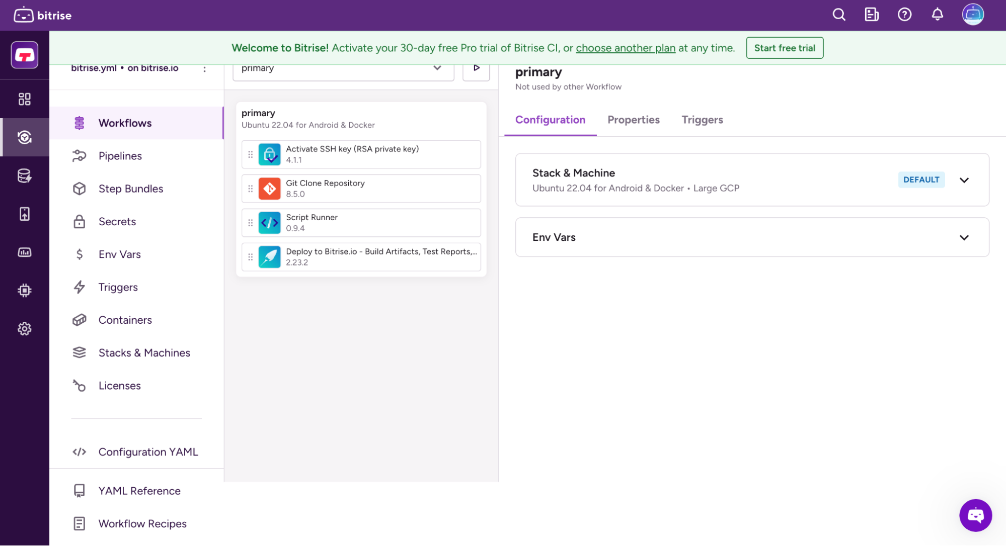 Configure