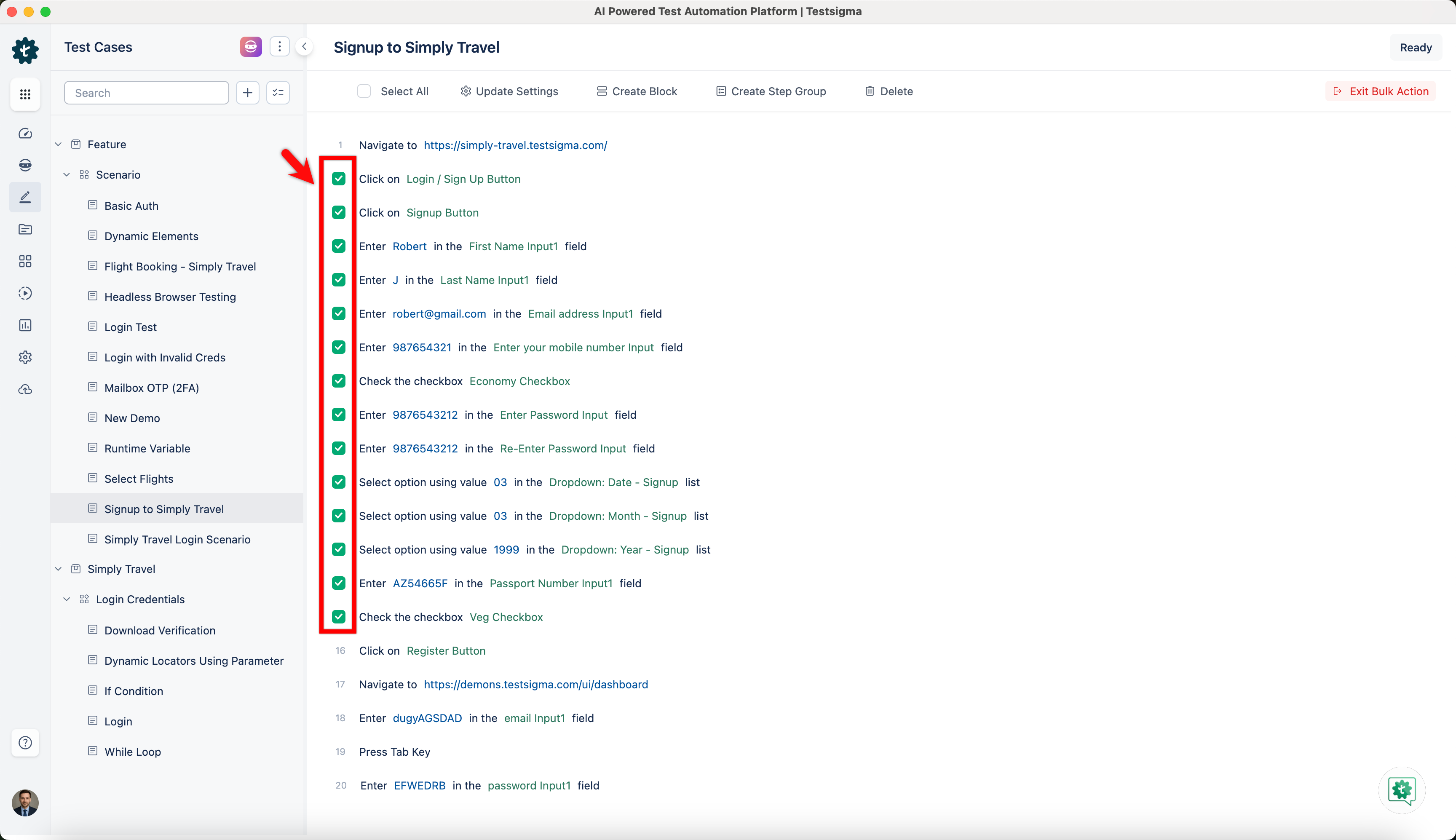 Checkboxes