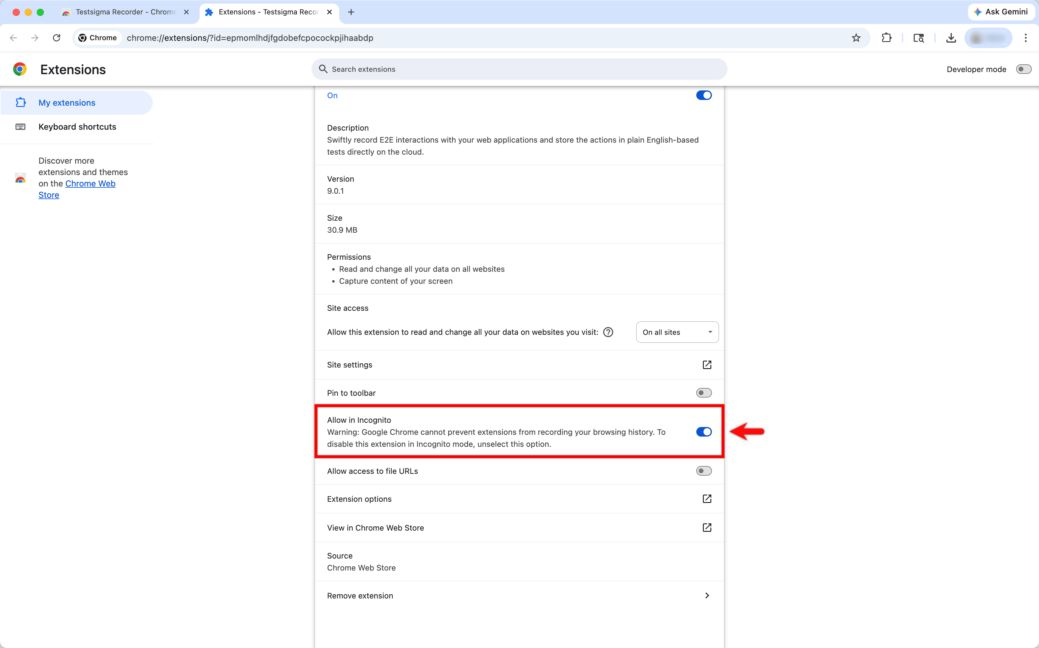 Enable Toggle