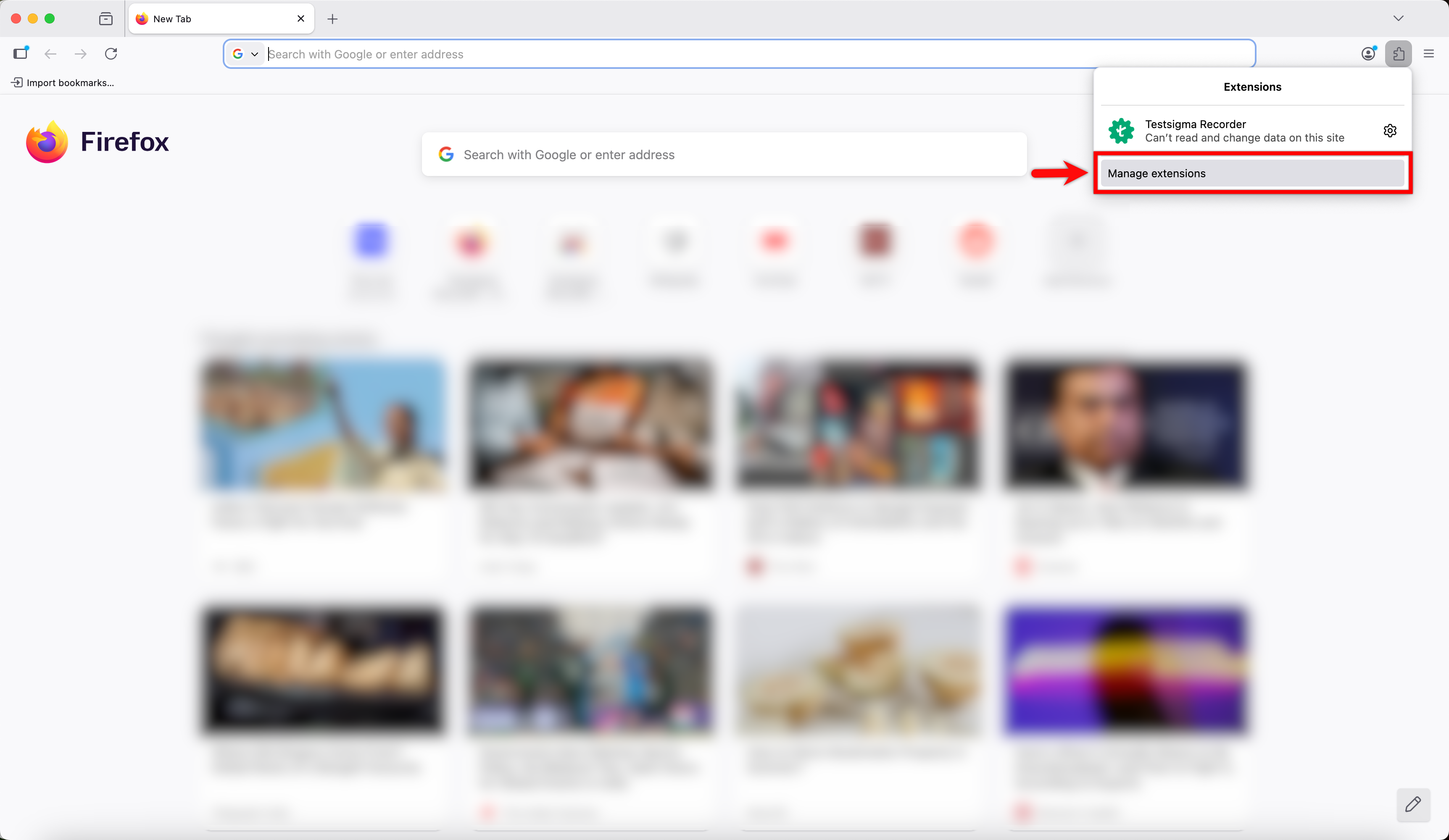 manage extension