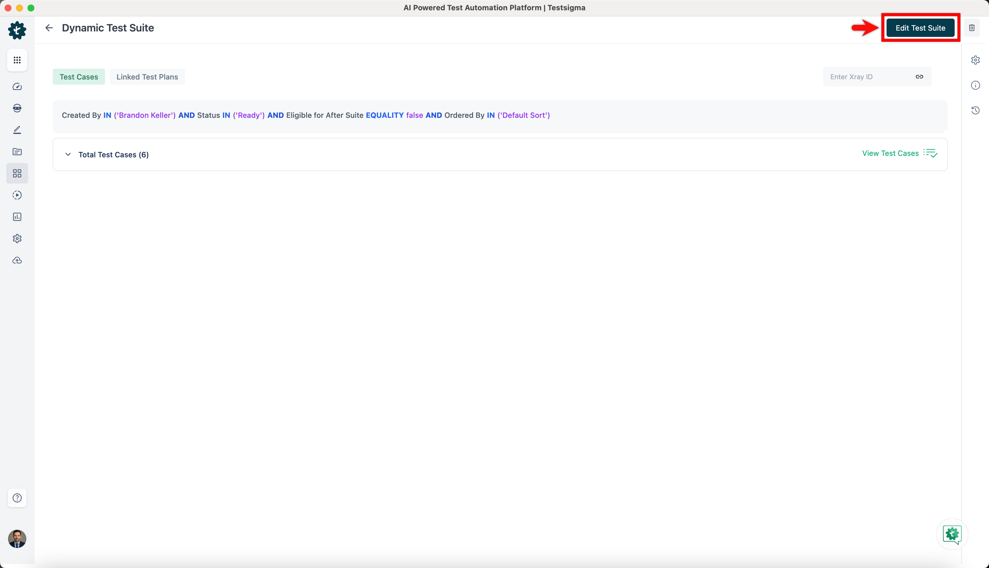 Edit Dynamic Test Suite 4