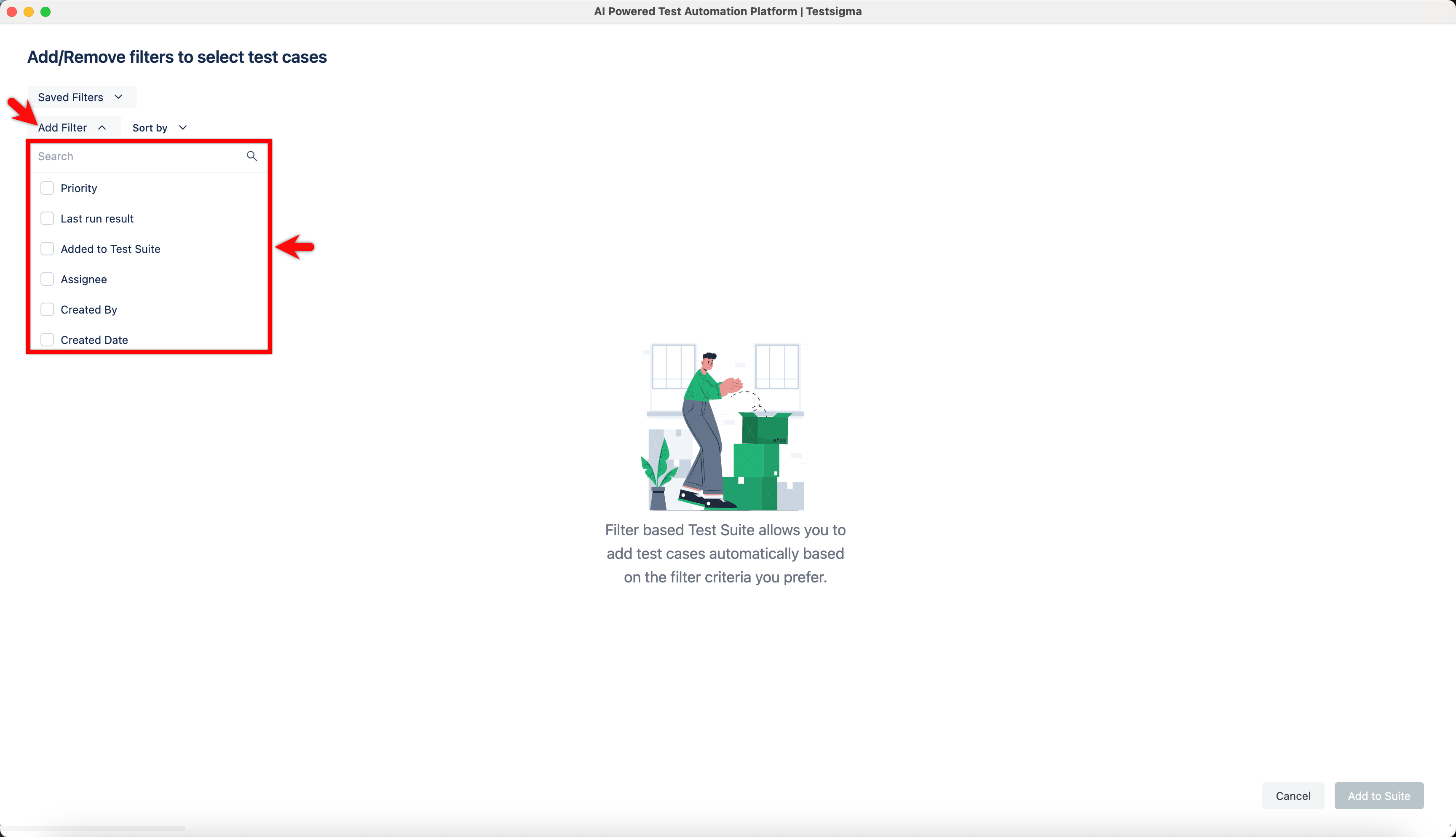 Create Dynamic Test Suite 5