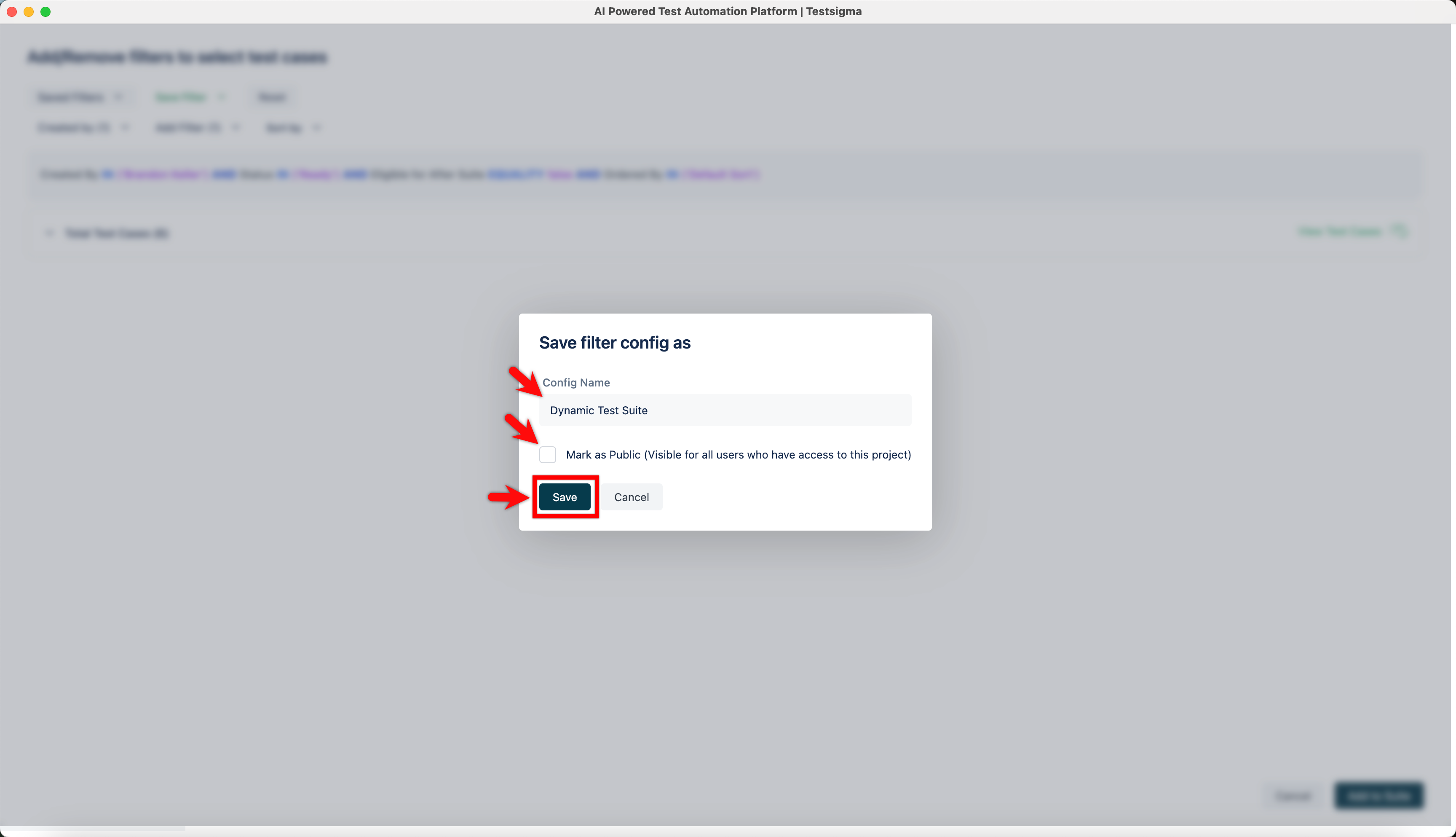 Create Dynamic Test Suite 8