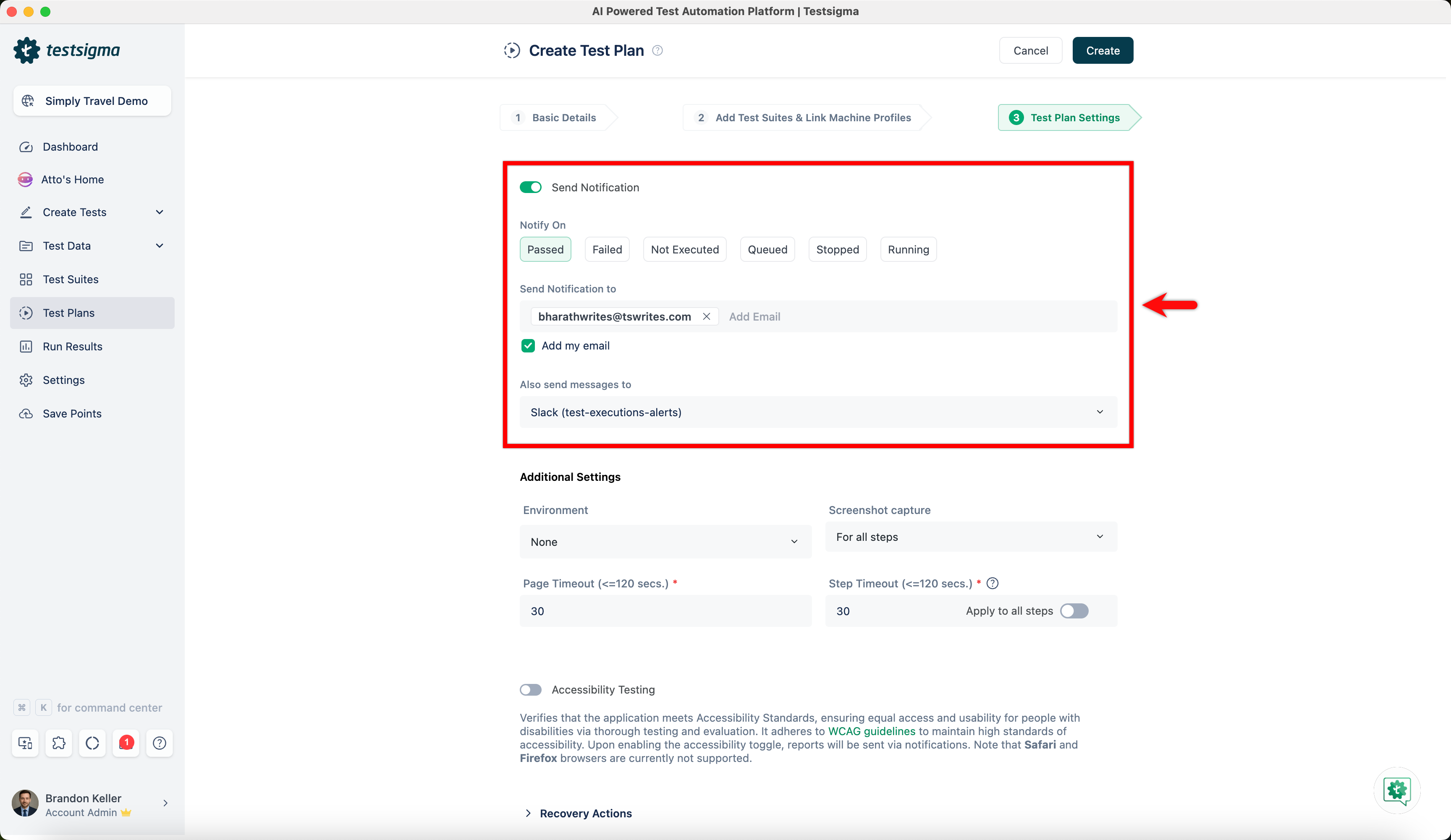 set up email configuration