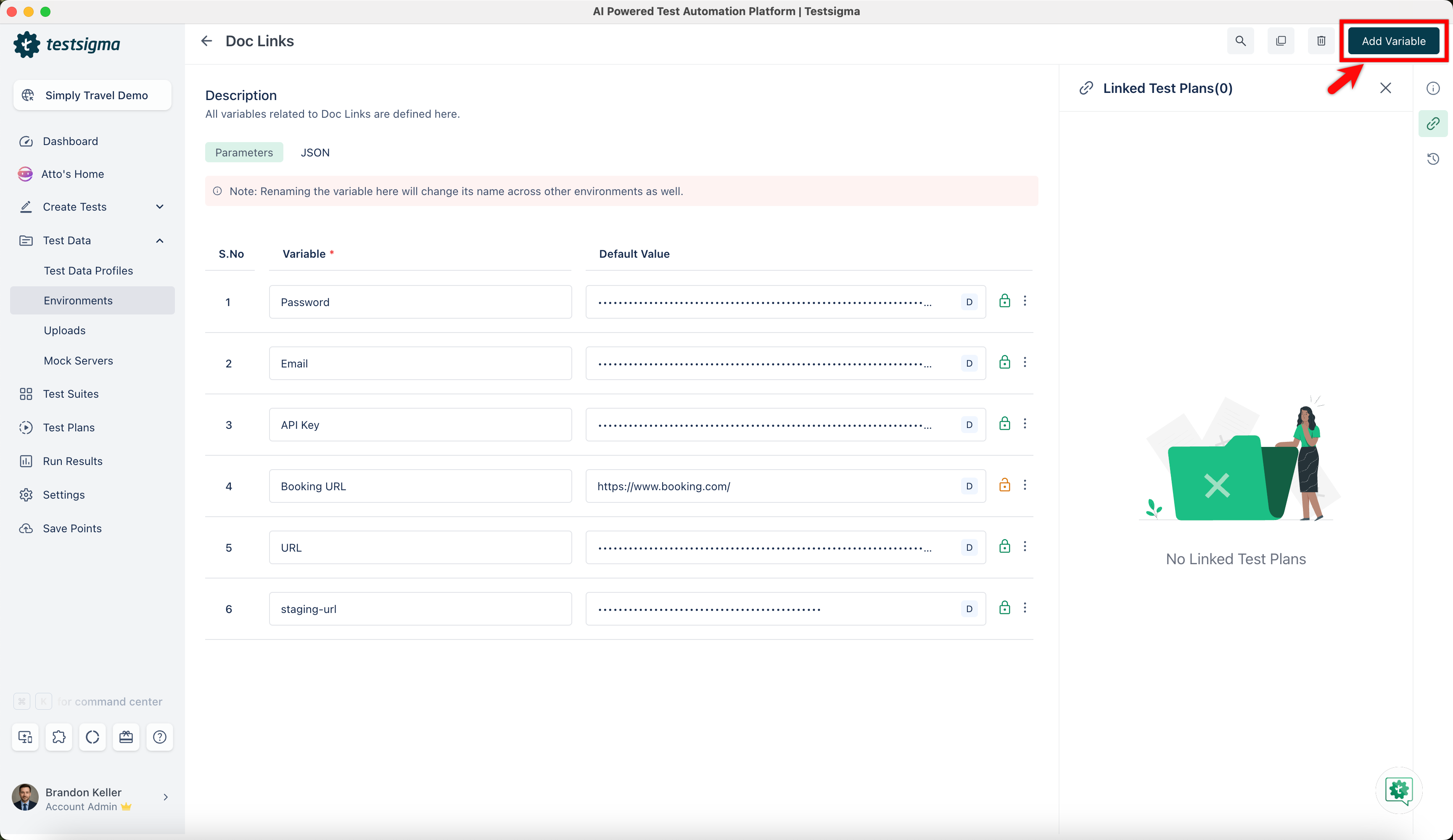 Add Variable