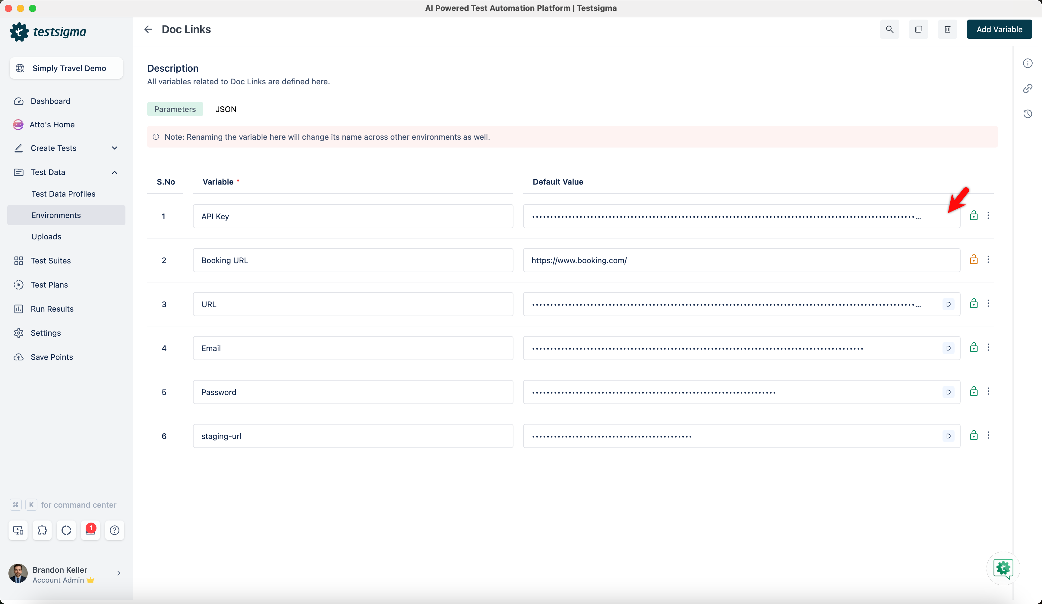 No Default Indication