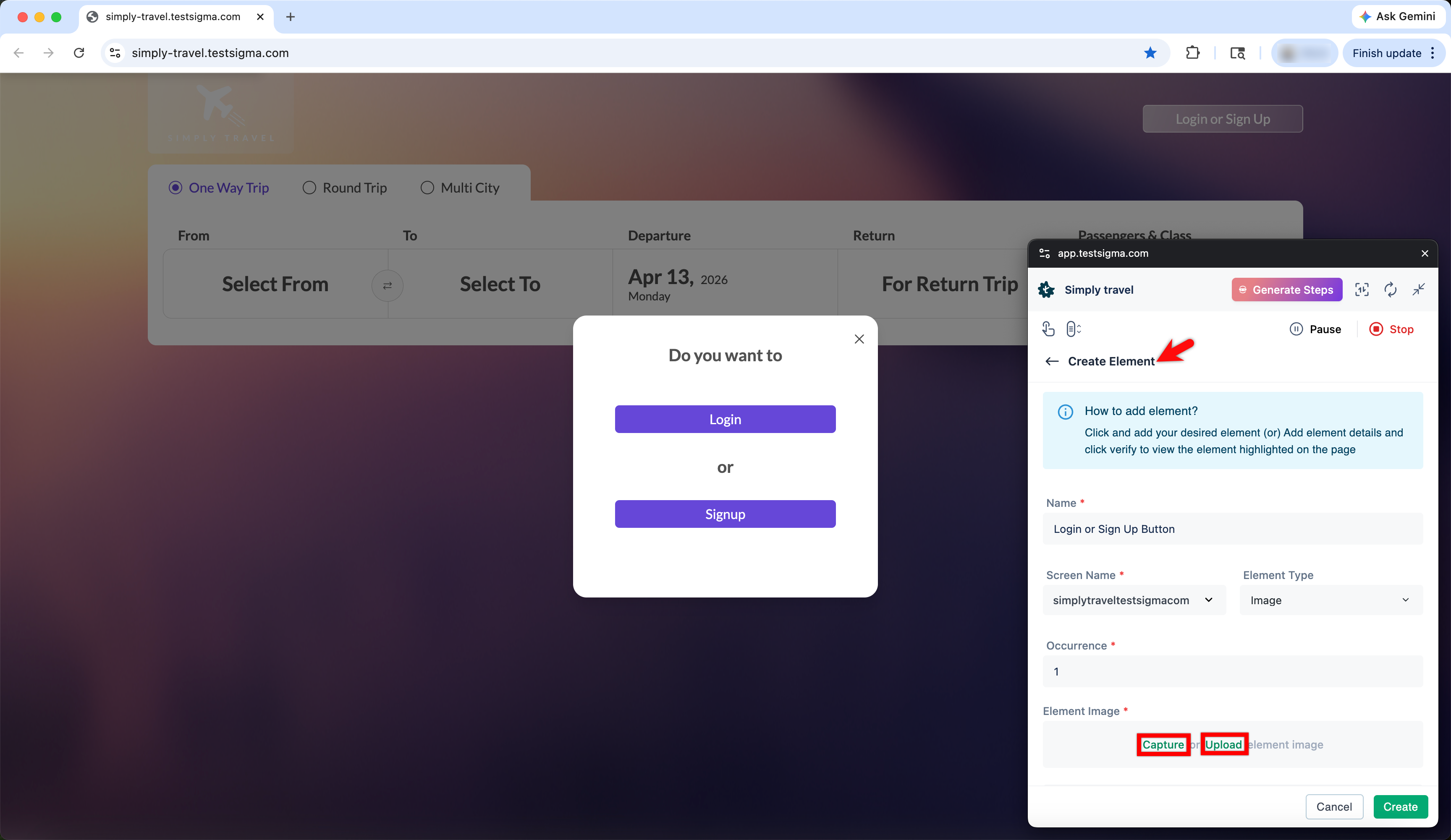 Create Element Overlay