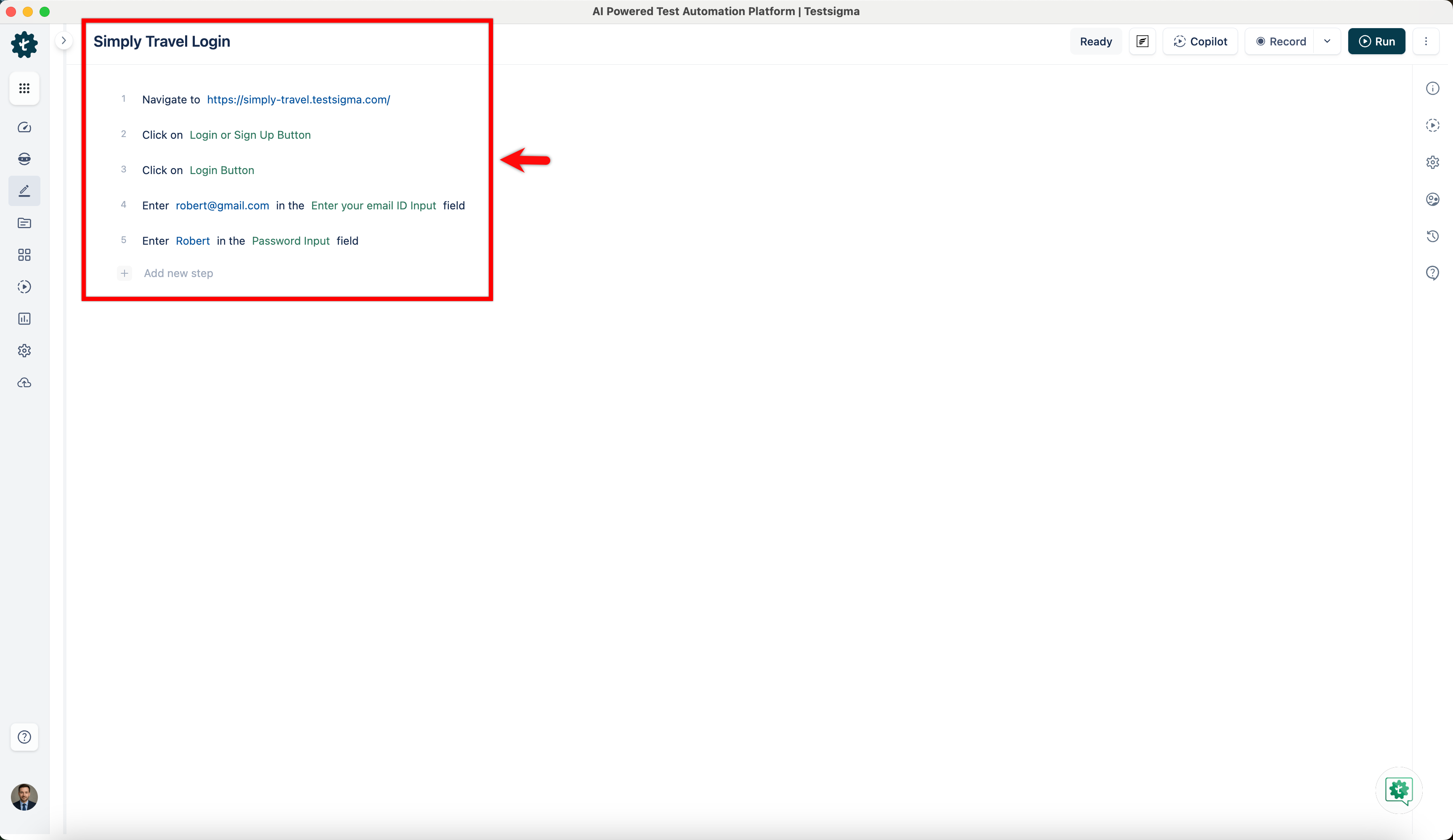 Test Steps in NLP