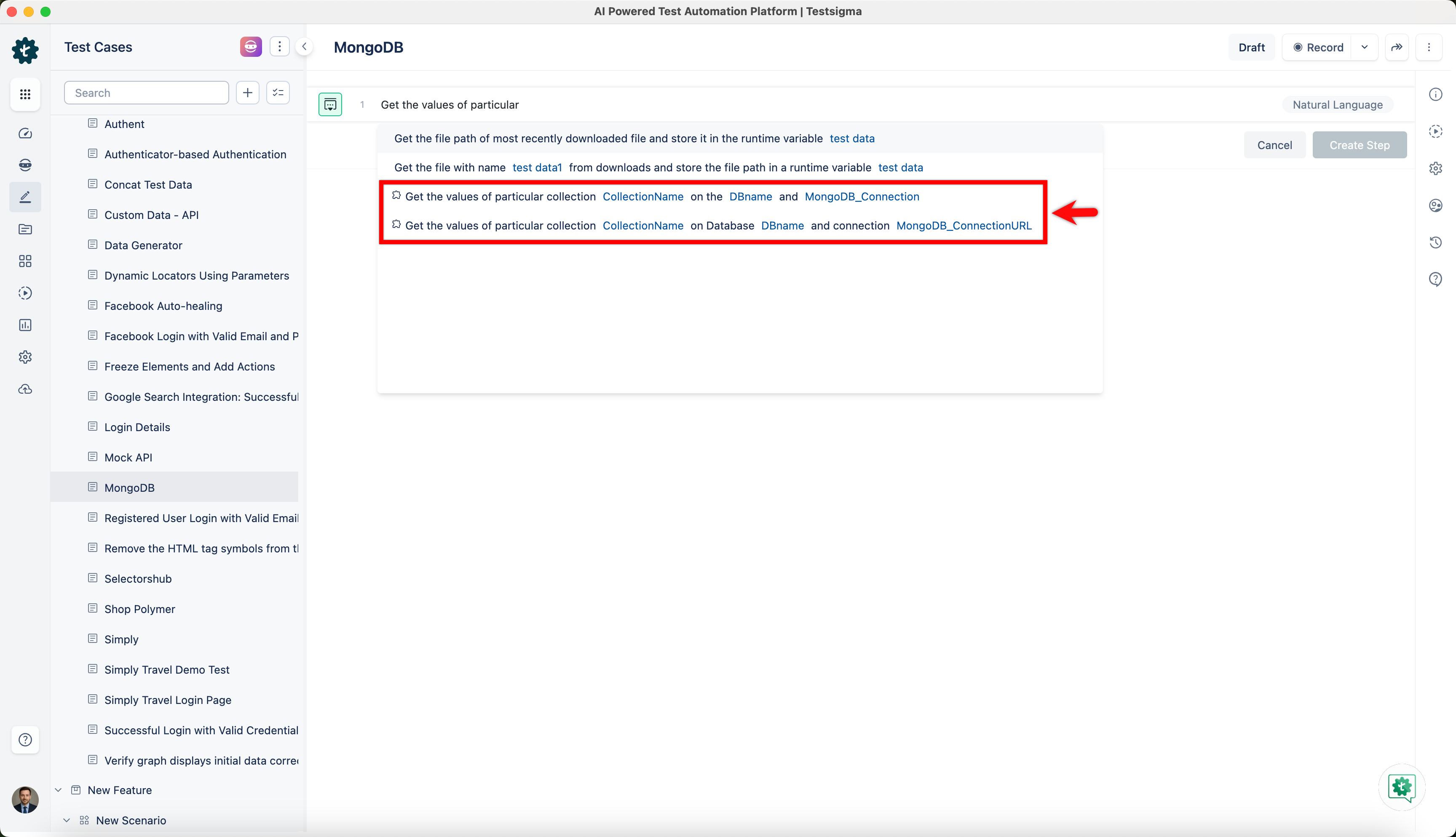 use mongodb nlp