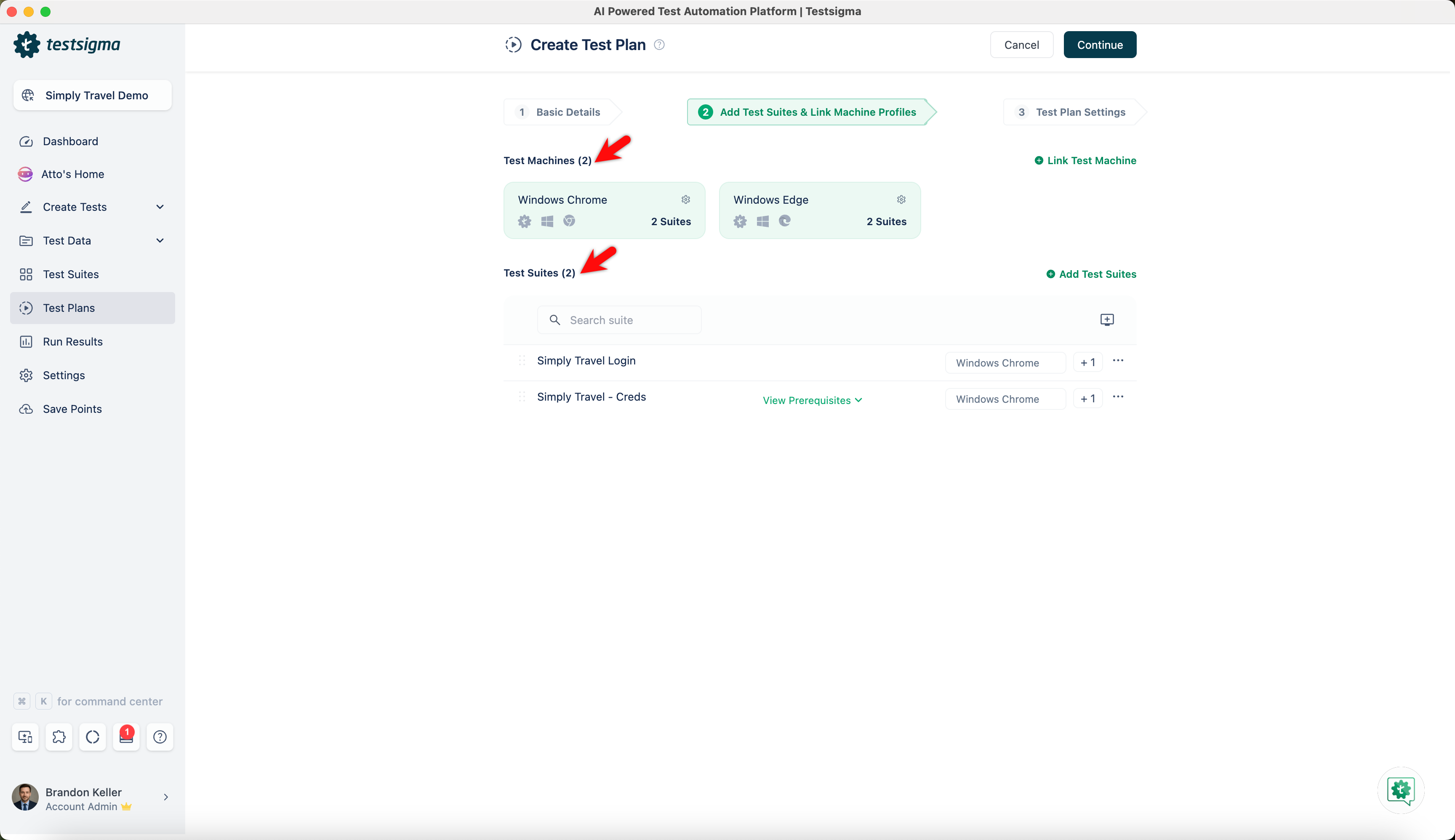 Add Test suite & Machine