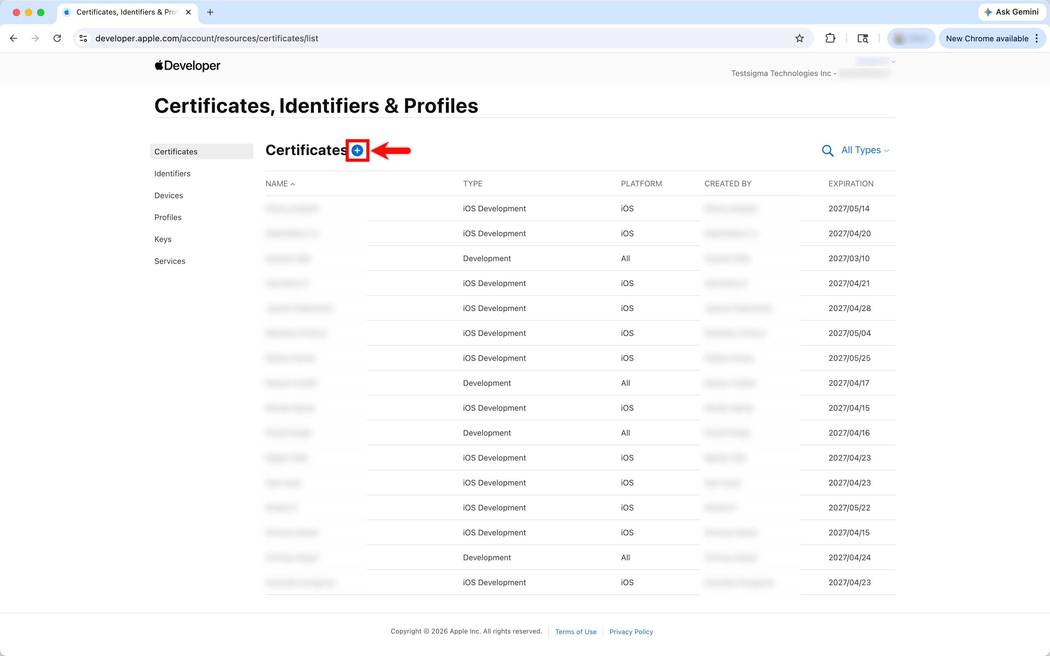 Apple Developer Website