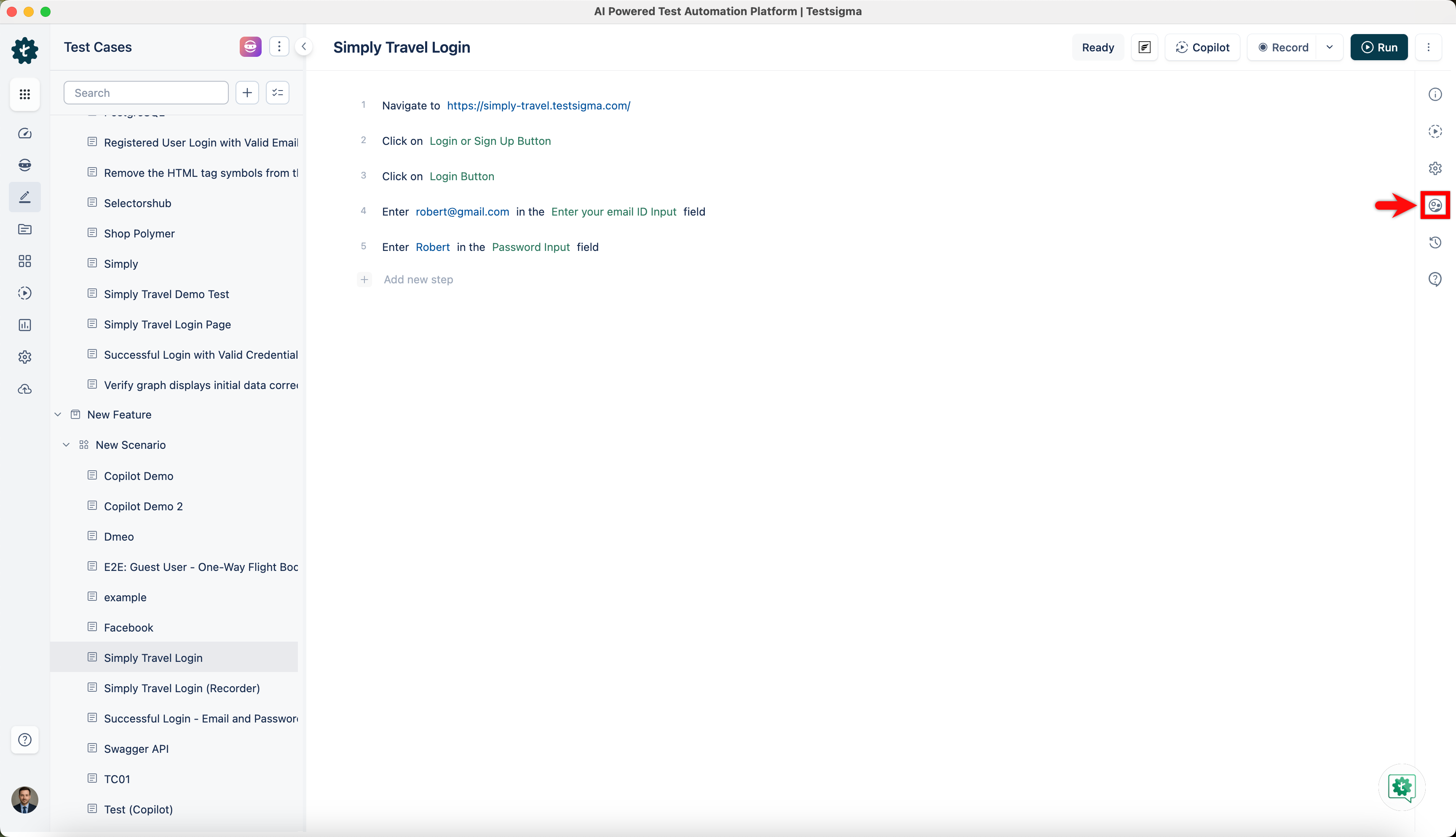 Manage Test Case