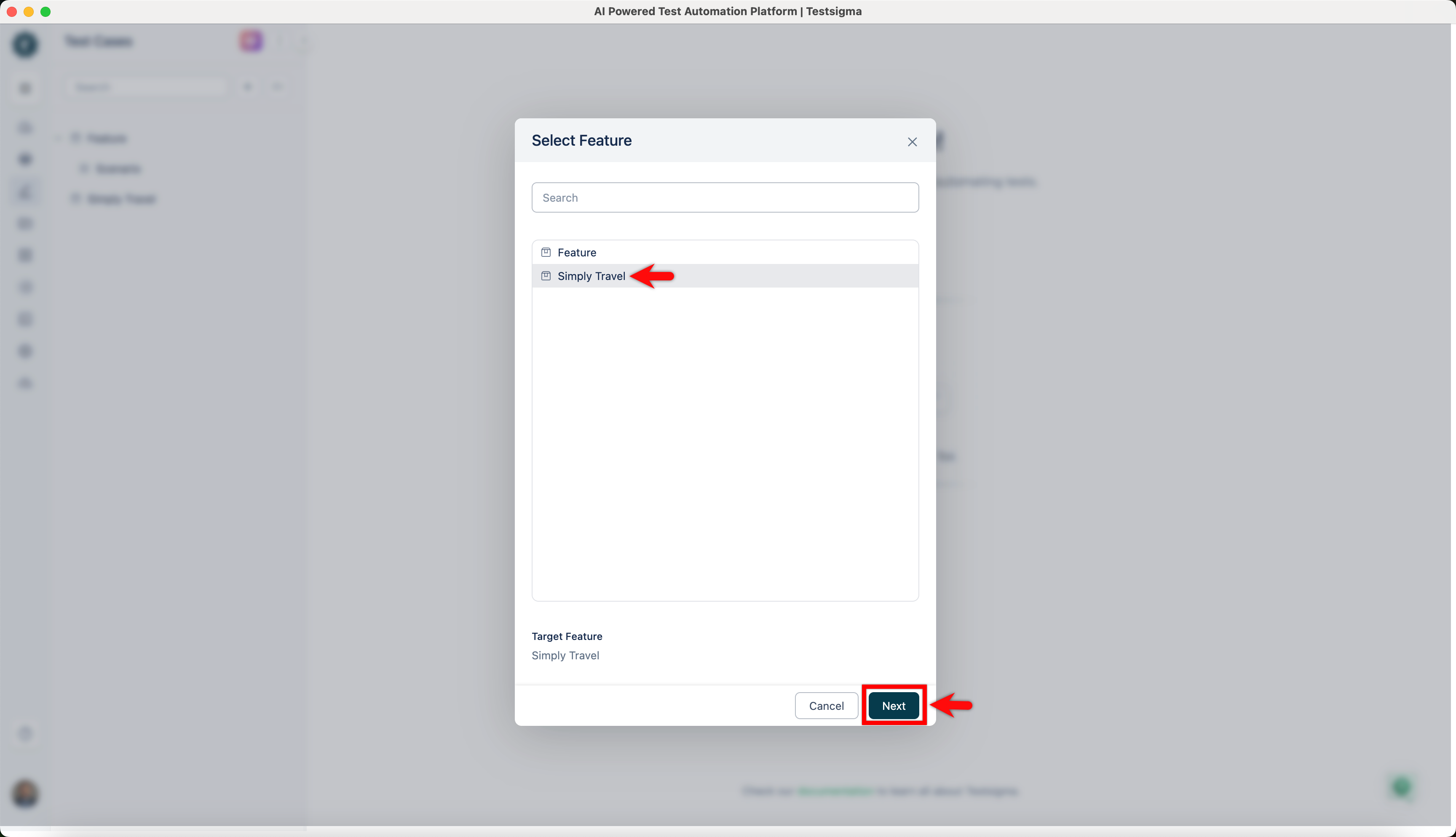 Select Feature