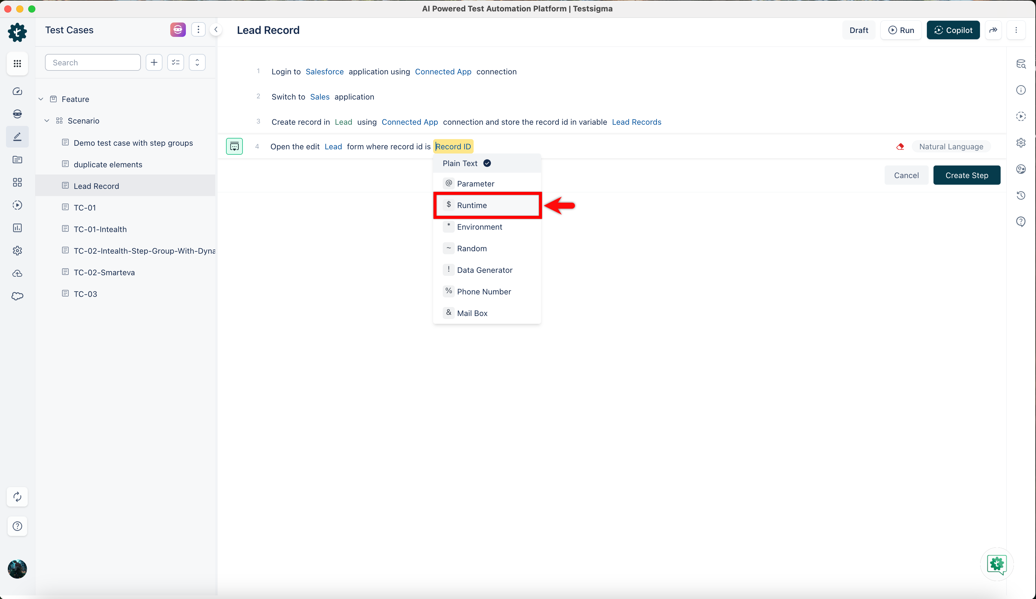 Runtime Variable