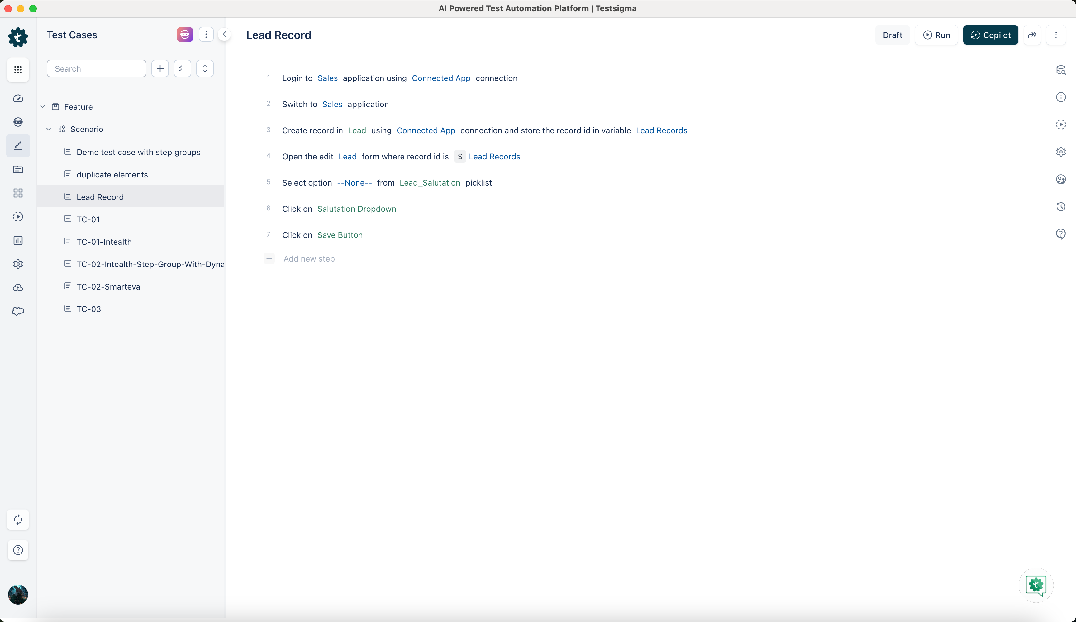 Test Case Details