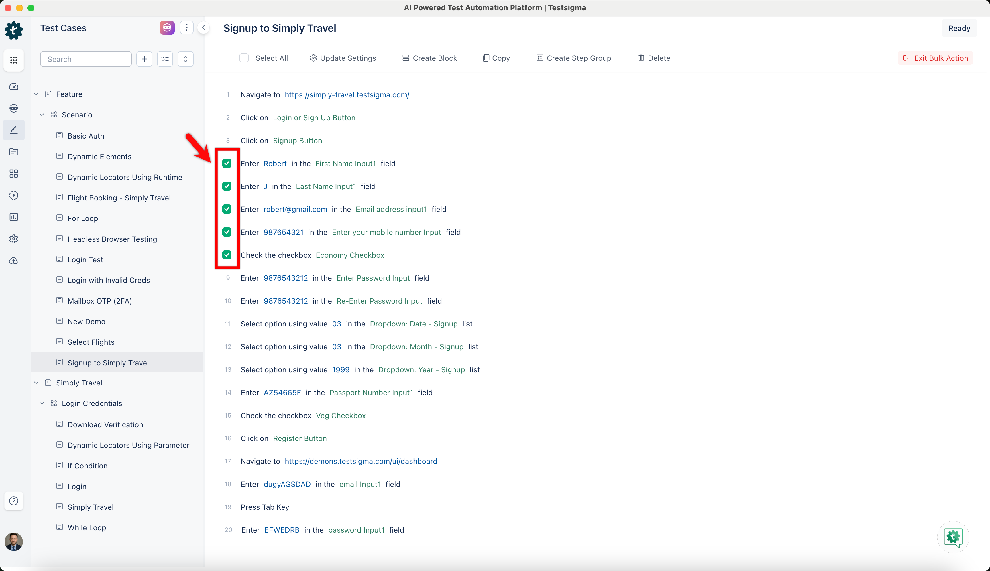 Checkboxes