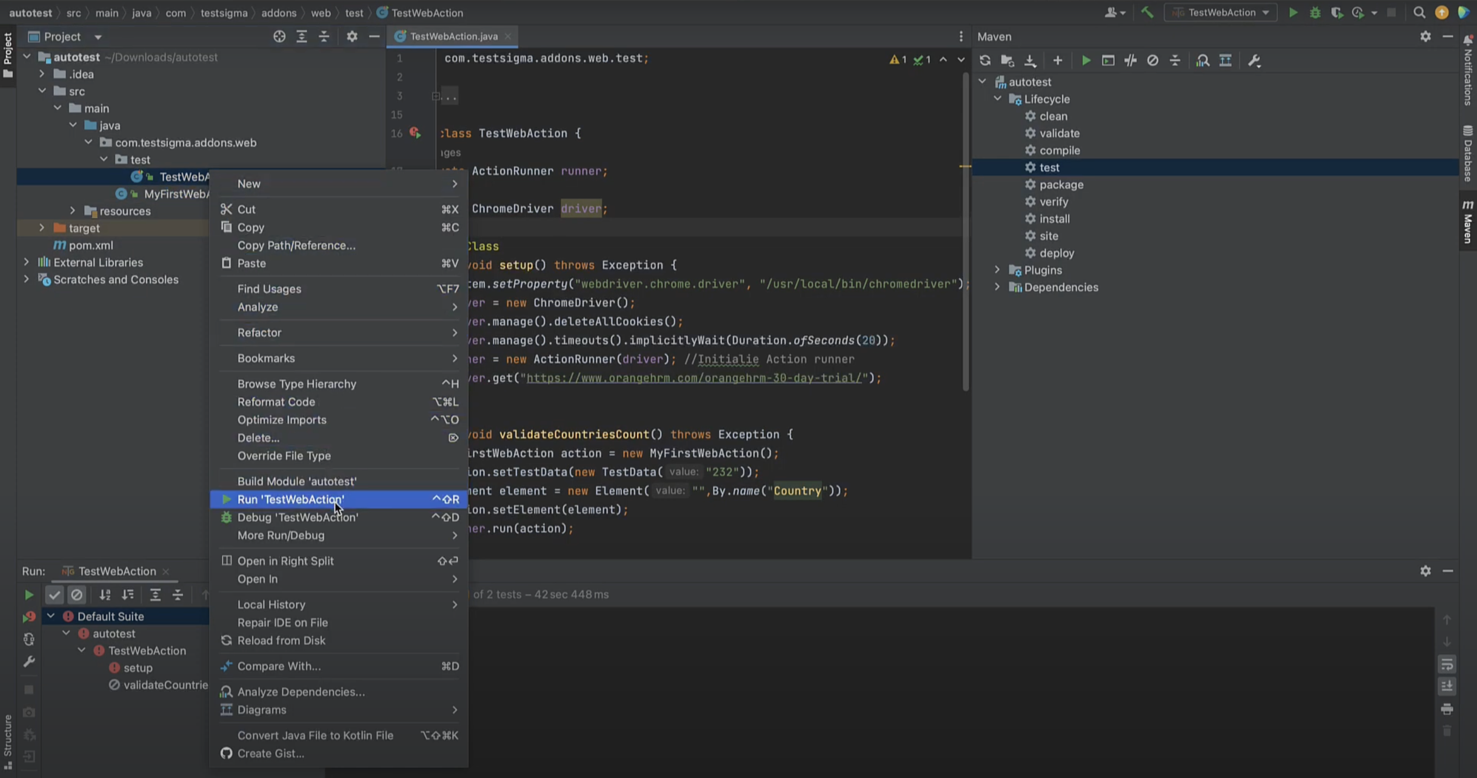 validate addon code